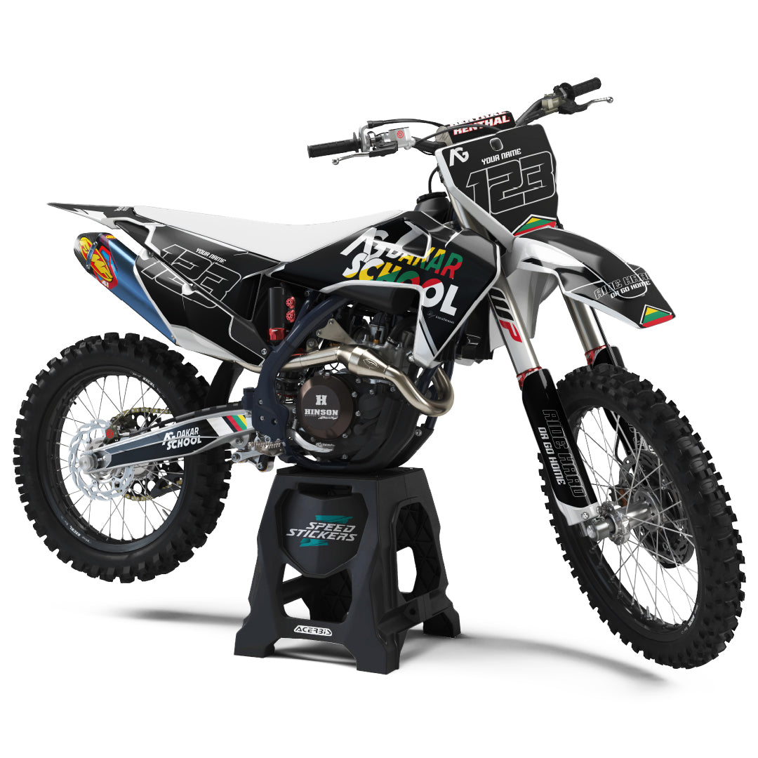 Dakar school logo stickers Husqvarna