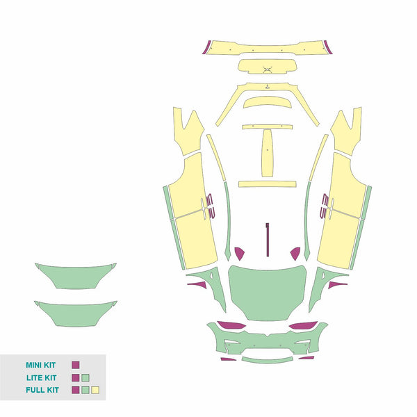 PPF template cut file Model X 2022