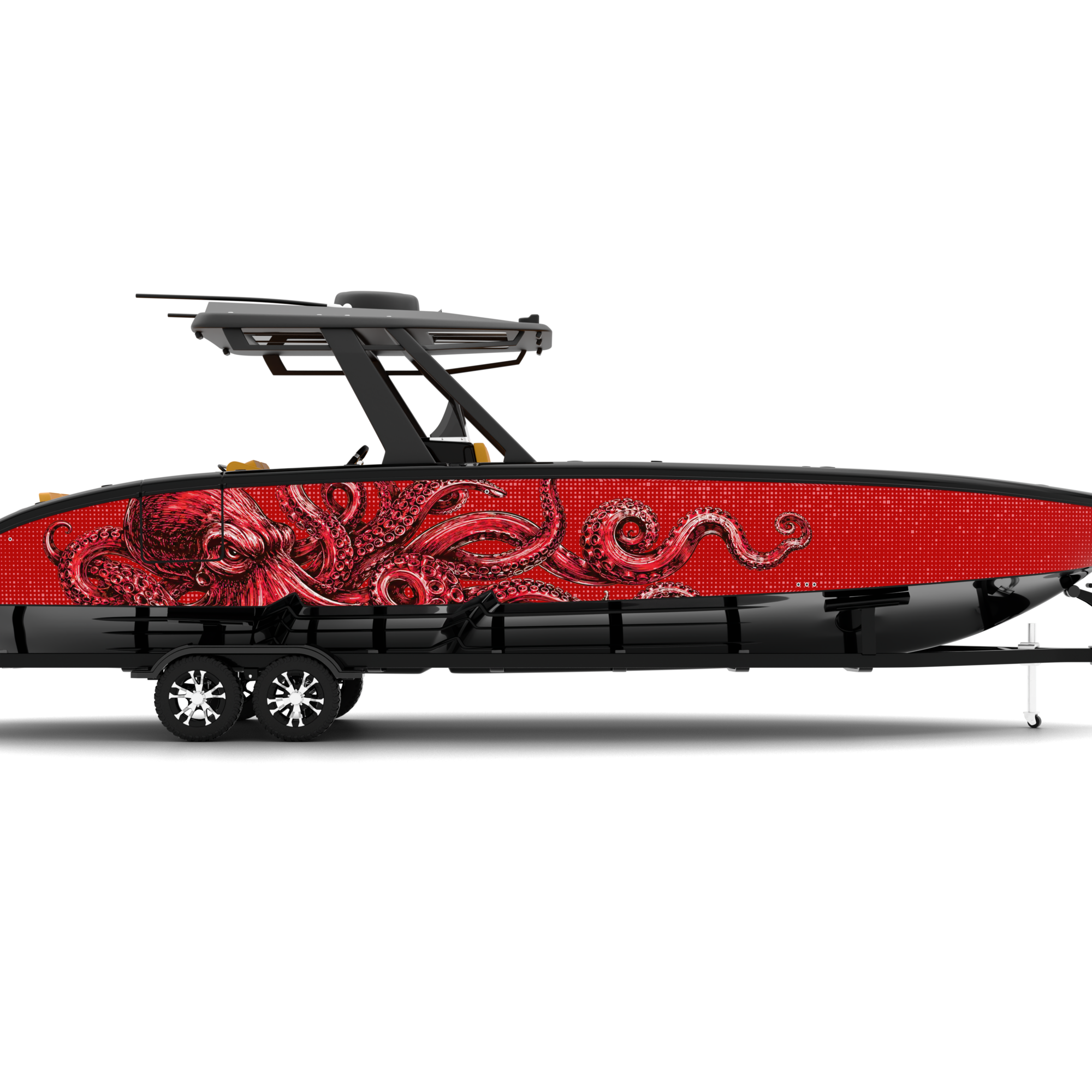 KRAKEN design stickers for Bowrider (7-9 m)