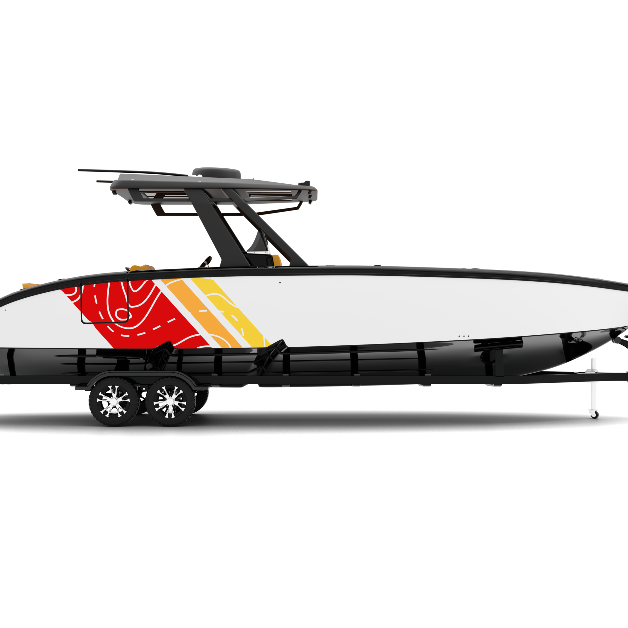 LINE design stickers for Bowrider (7-9 m)