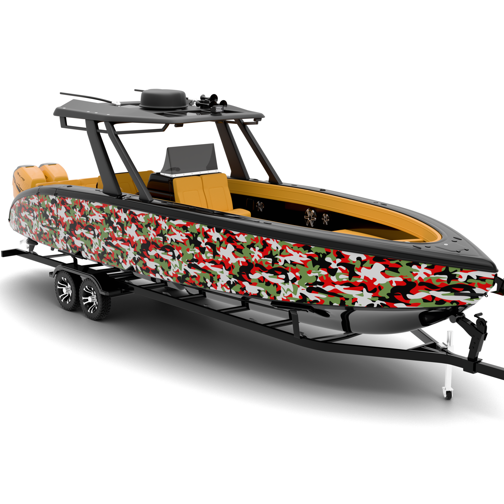 CAMOFLAGE design stickers for Bowrider (7-9 m)