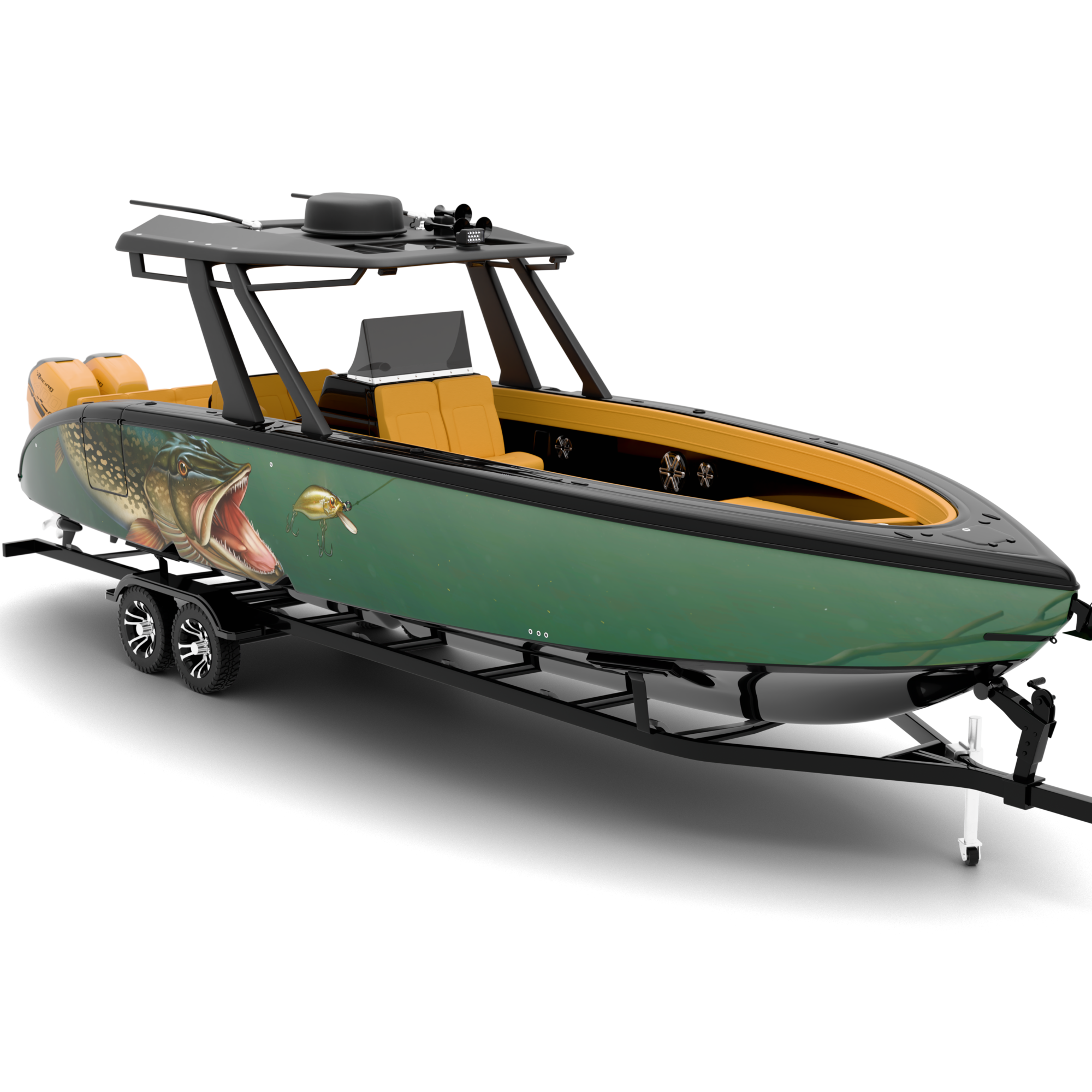 FISHING TIME design stickers for Bowrider (7-9 m)
