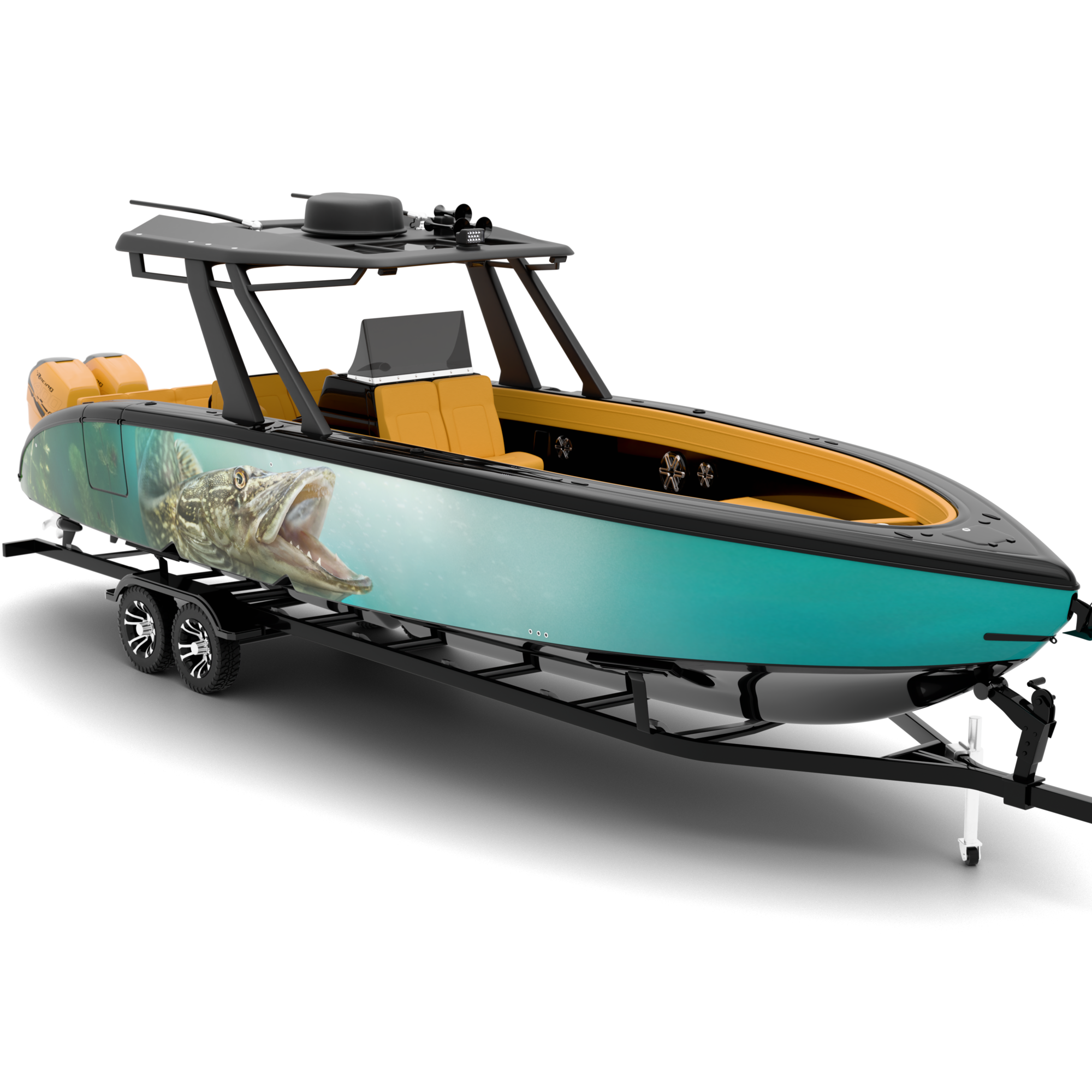 FISHING design stickers for Bowrider (7-9 m)