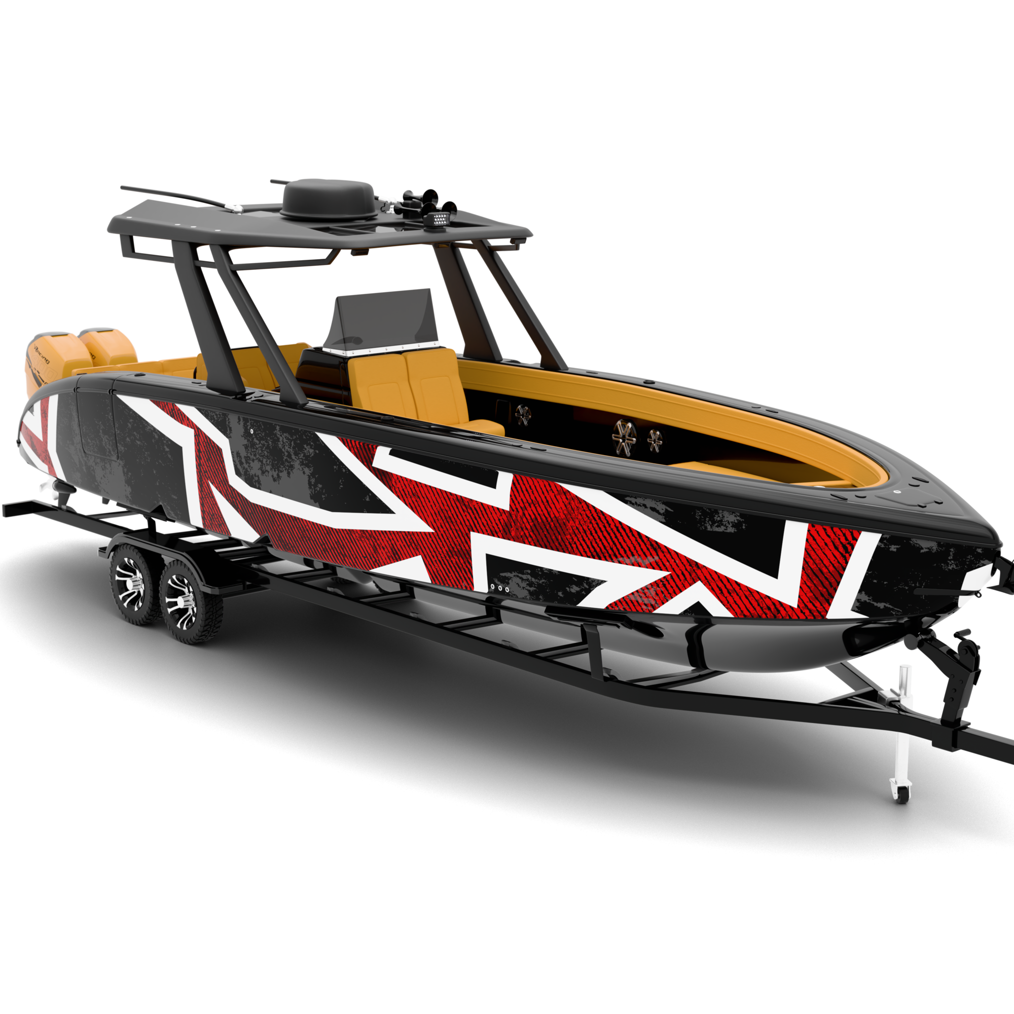 IMPULSE design stickers for Bowrider (7-9 m)