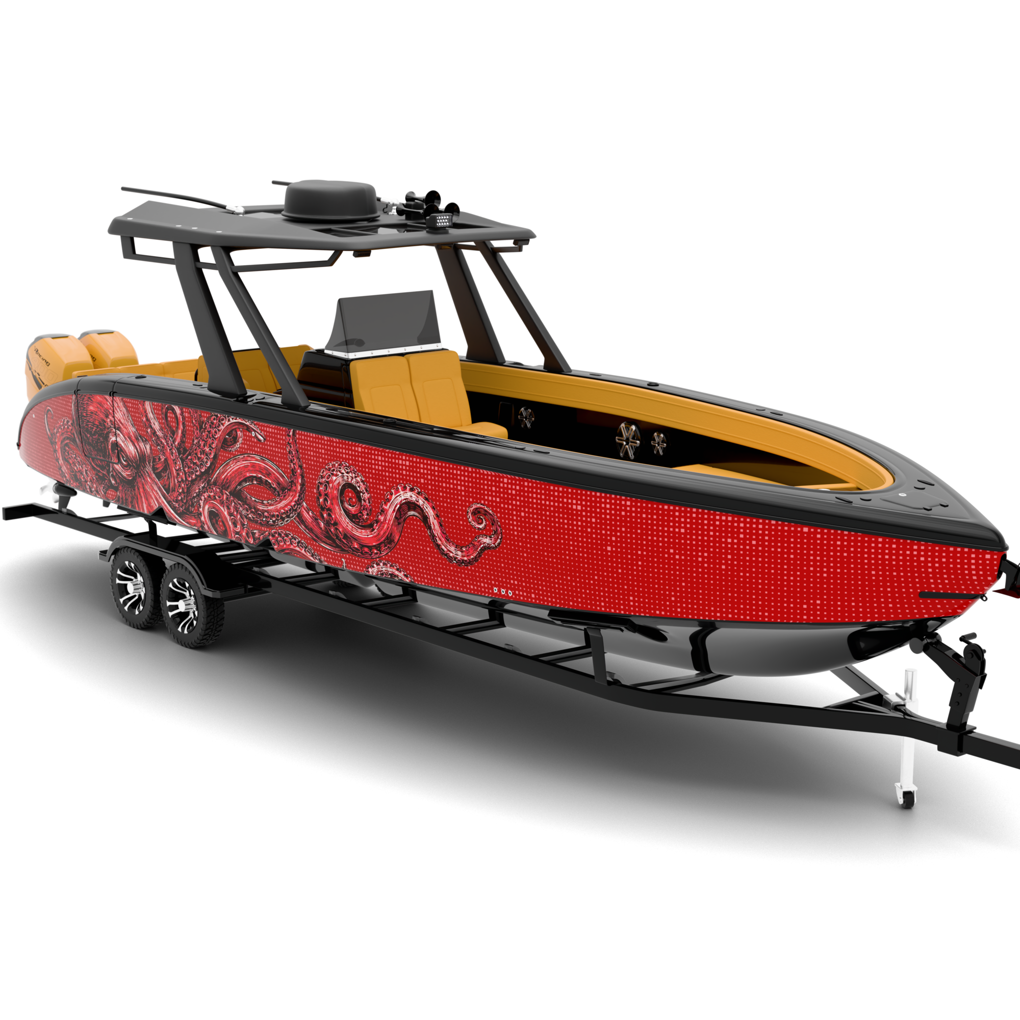 KRAKEN design stickers for Bowrider (7-9 m)