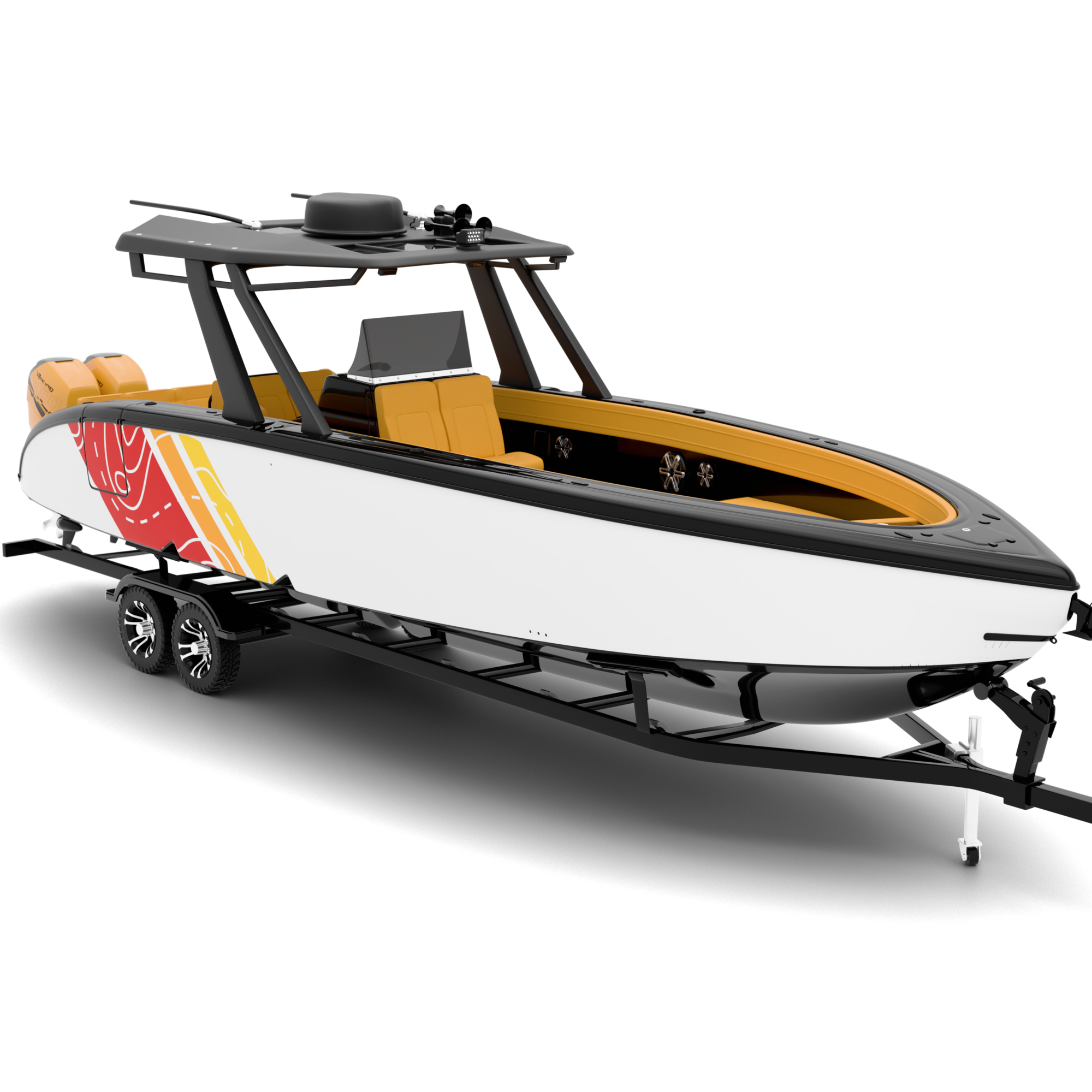 LINE design stickers for Bowrider (7-9 m)