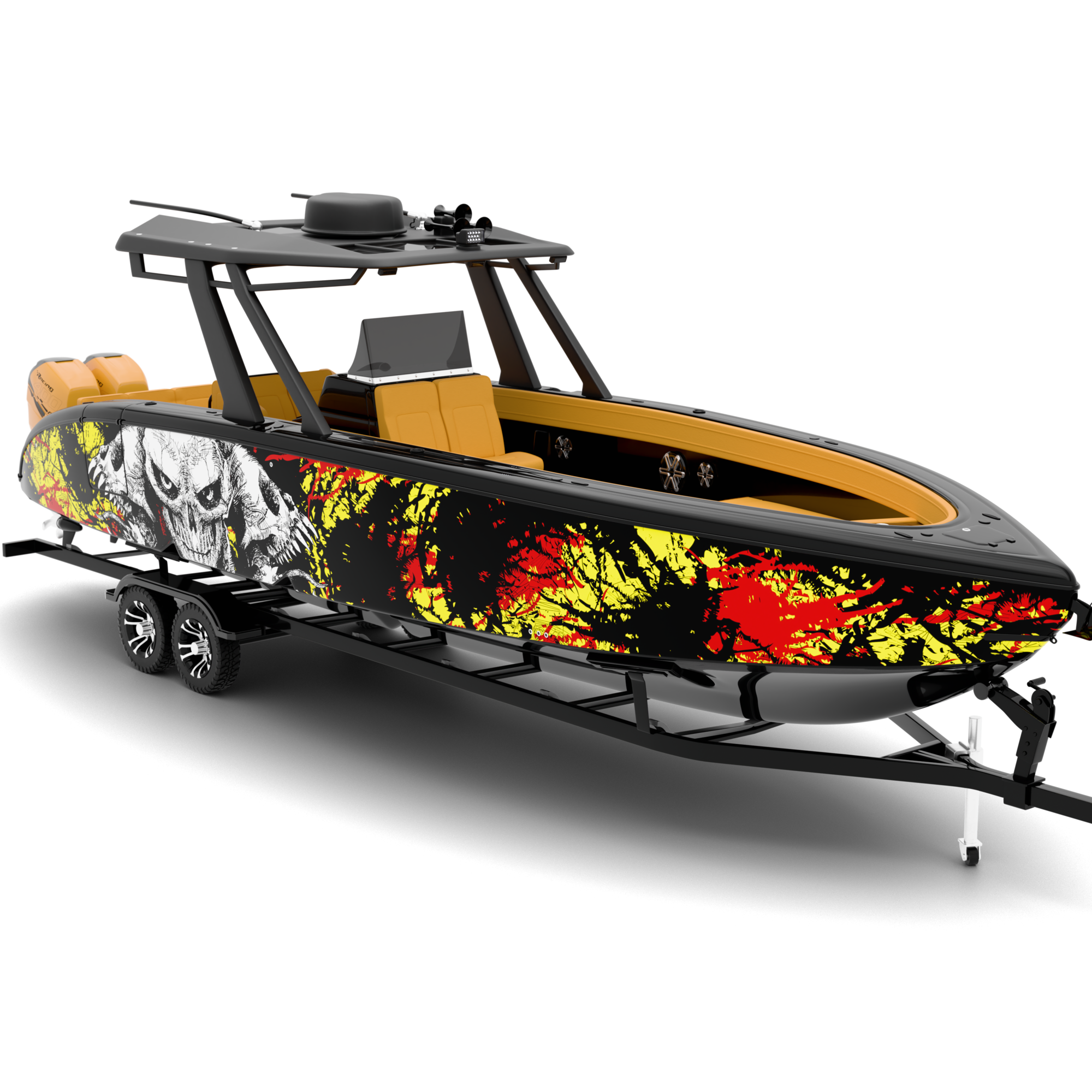 SYMBIOTE design stickers for Bowrider (7-9 m)