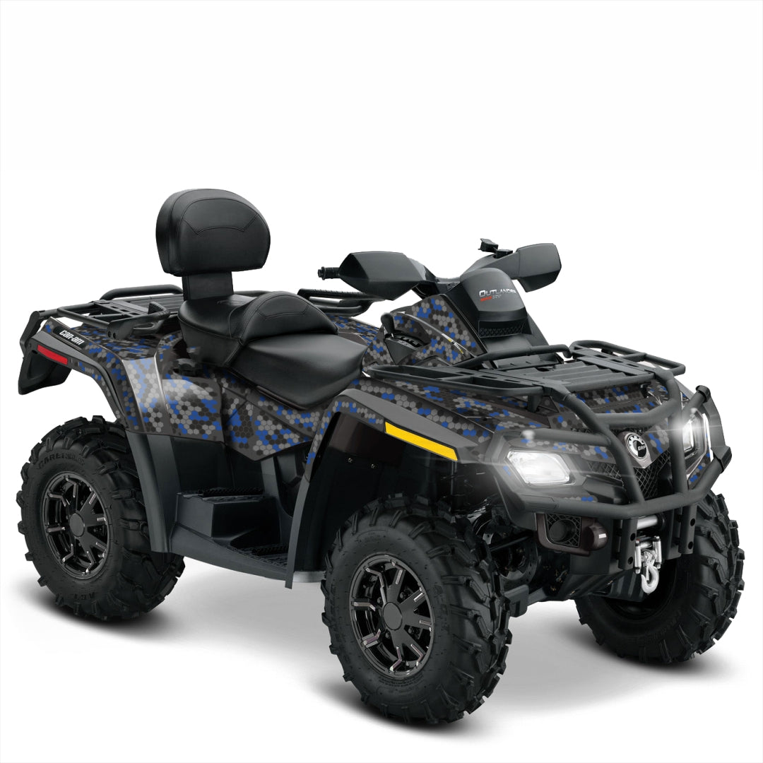 Blue stickers decals Can Am outlander