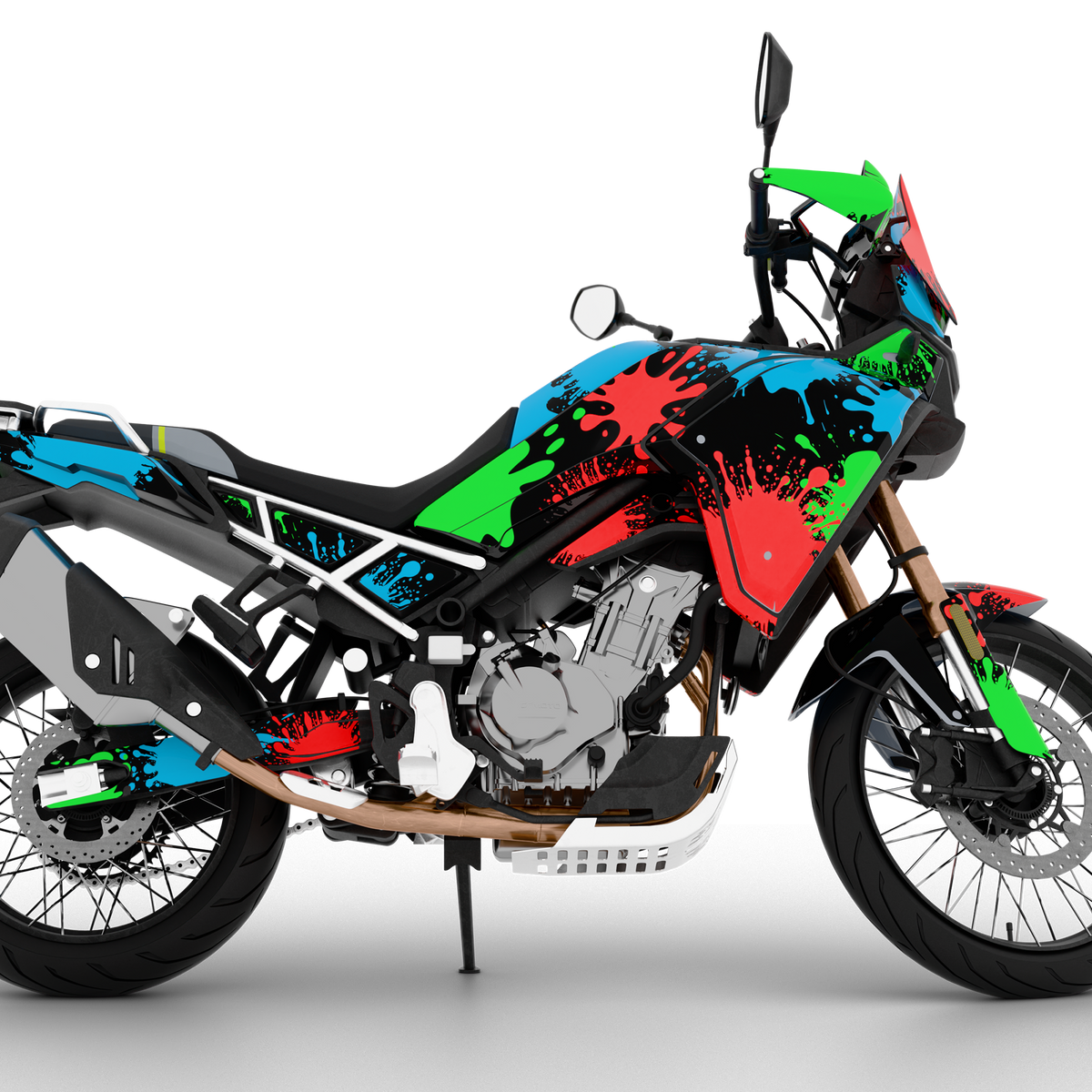 Naklejki COLOUR SPLASH do CFMOTO MT450 (od 2024)