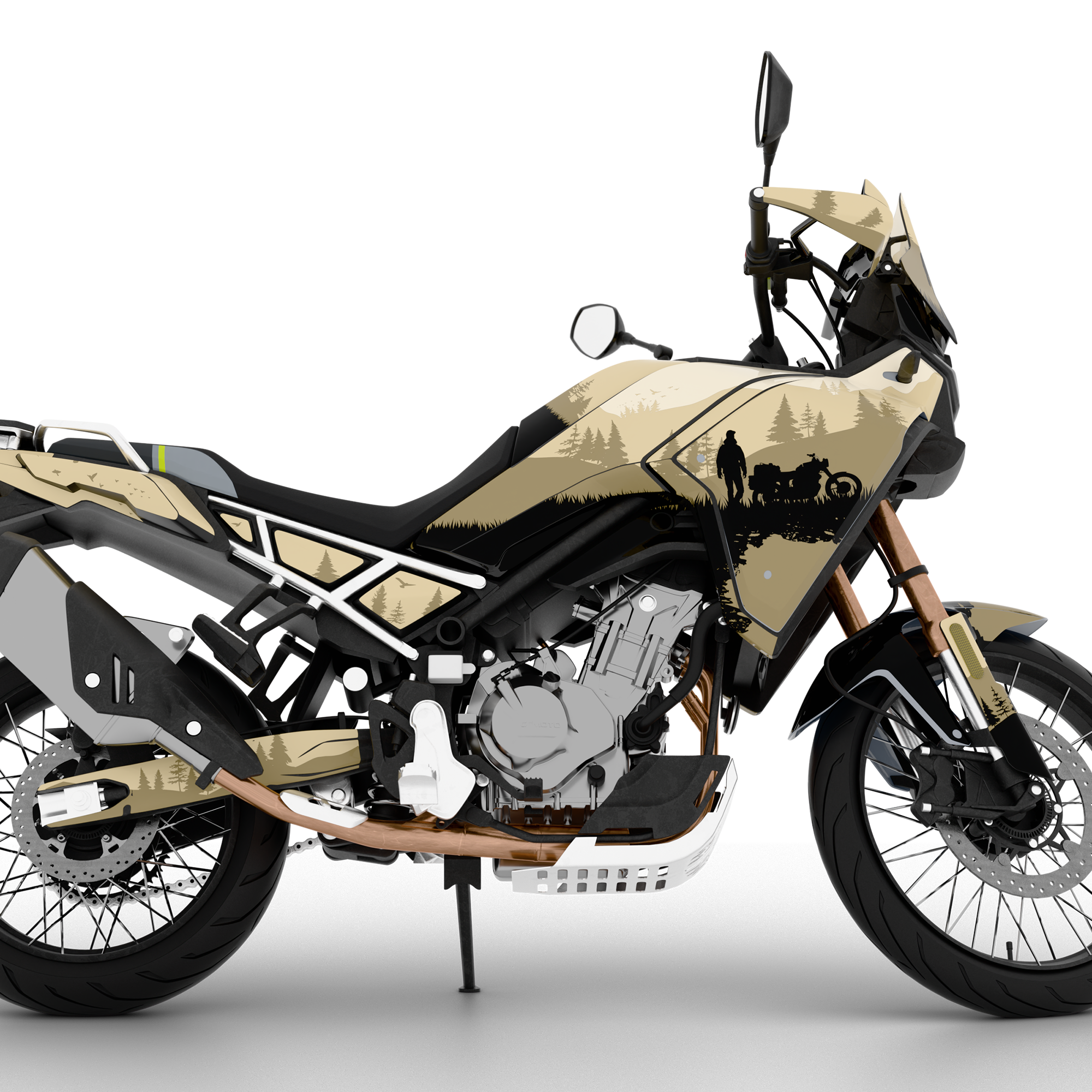 EXPLORER design stickers for CFMOTO MT450 (from 2024)