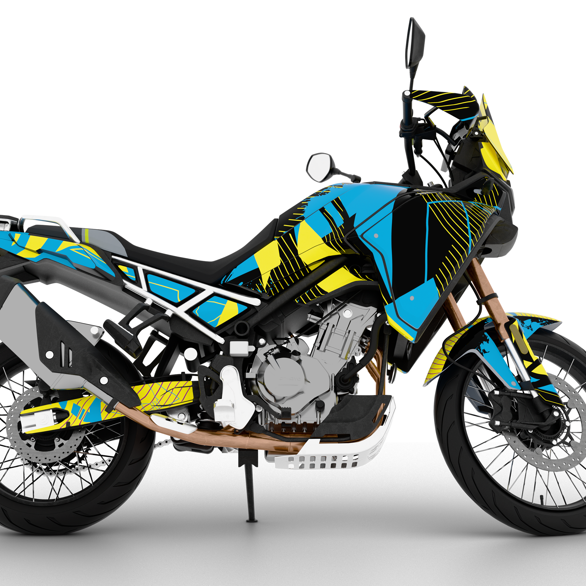 GEOMETRICK design stickers for CFMOTO MT450 (from 2024)