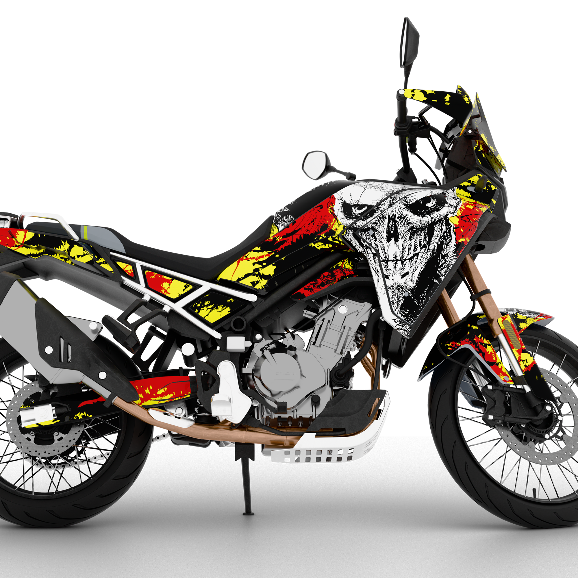 SYMBIOTE design stickers for CFMOTO MT450 (from 2024)