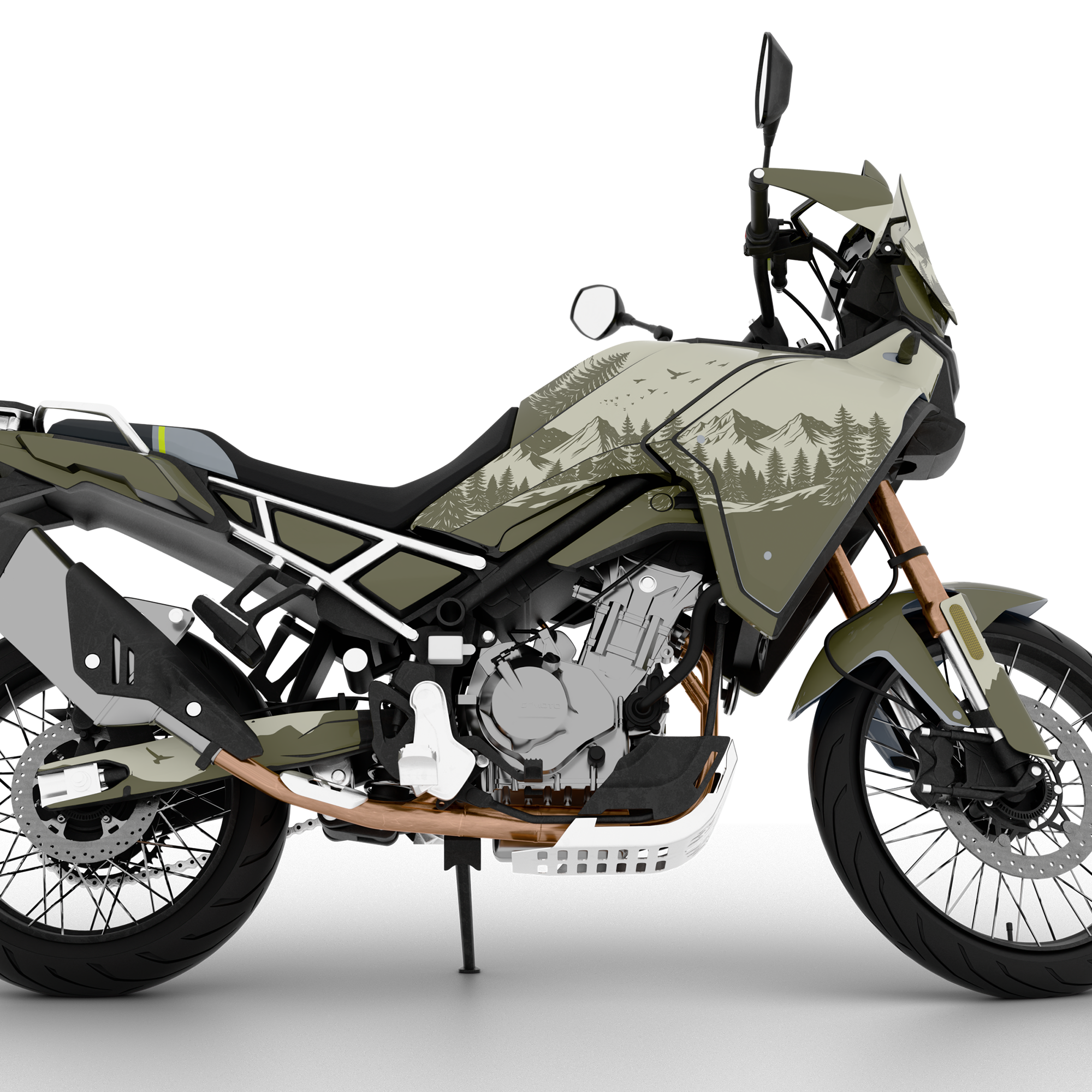 WILDLIFE design stickers for CFMOTO MT450 (from 2024)
