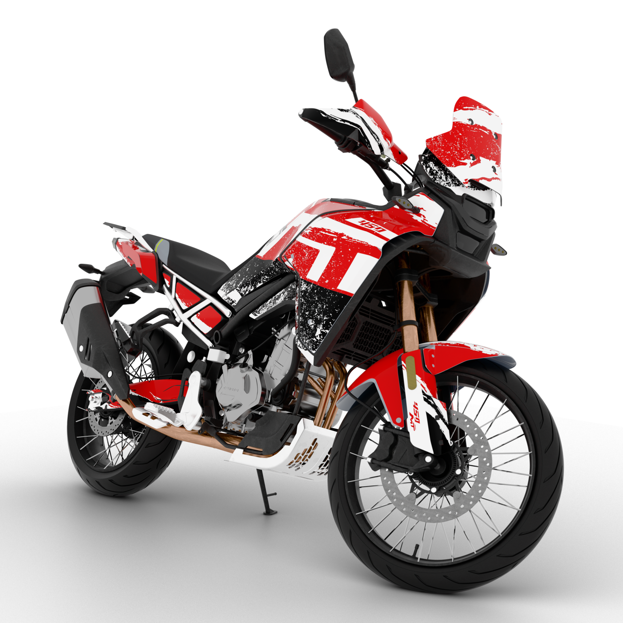 GRUNGE design stickers for CFMOTO MT450 (from 2024)