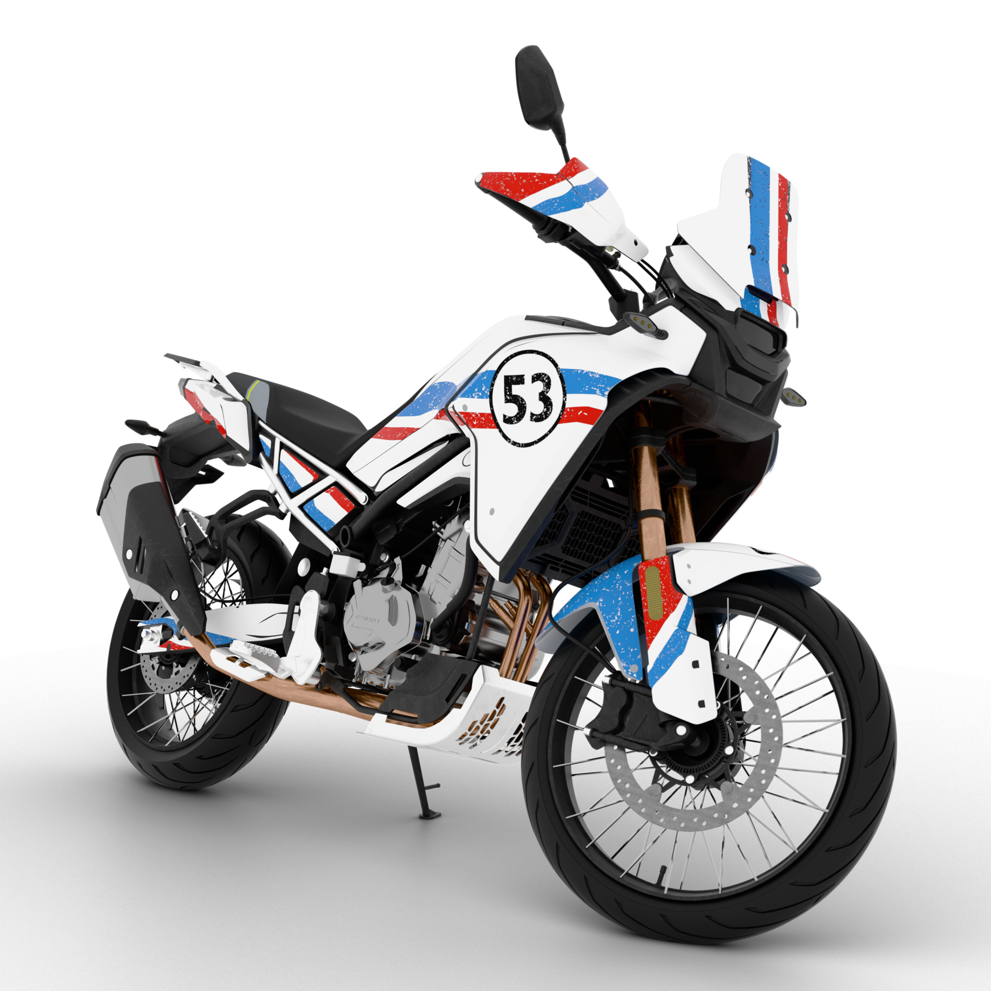 RETRO53 design stickers for CFMOTO MT450 (from 2024)