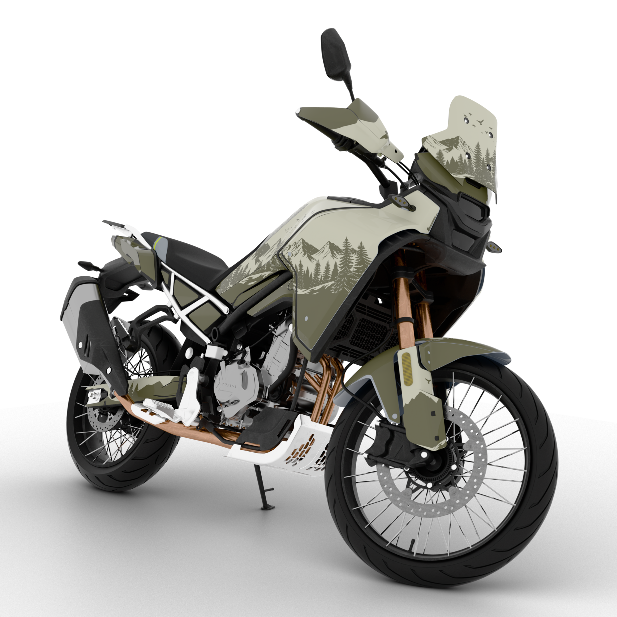 WILDLIFE design stickers for CFMOTO MT450 (from 2024)