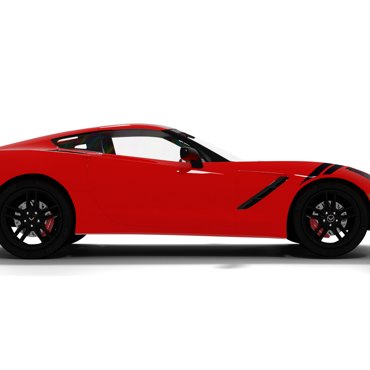NAKLEJKI OZDOBNE "HASH MARKS" do Corvette C7 (od 2014)