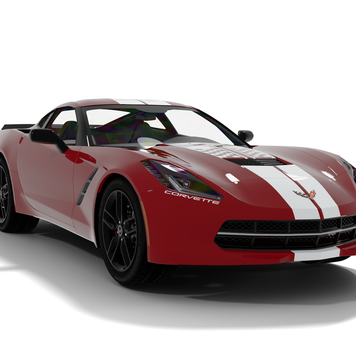TOPHOOD design stickers for Corvette C7 (from 2014)