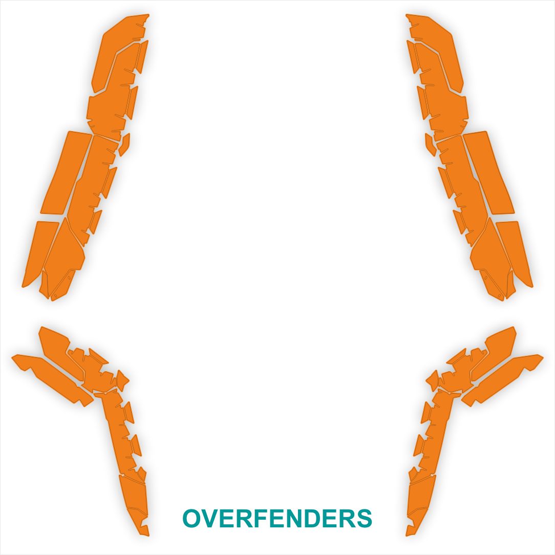Can AM Maverick x3 fender flares template