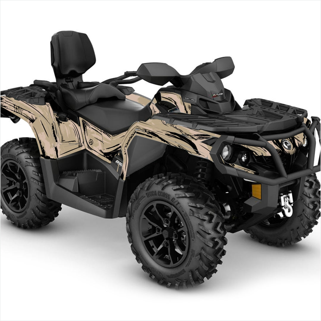 Can Am Outlander sticker decals grey
