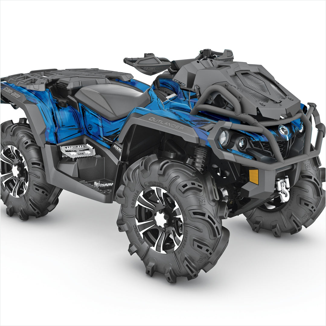 Can Am Outlander stickers blue