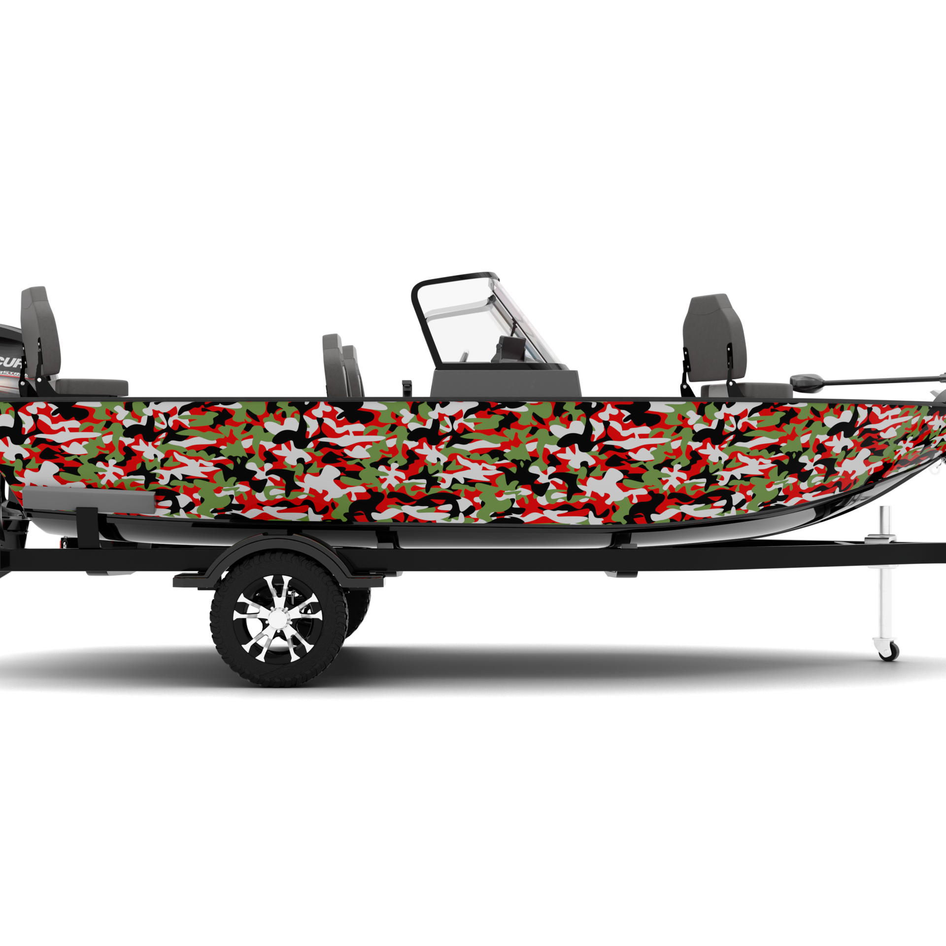 CAMOFLAGE design stickers for Fishing Boat (4-6 m)