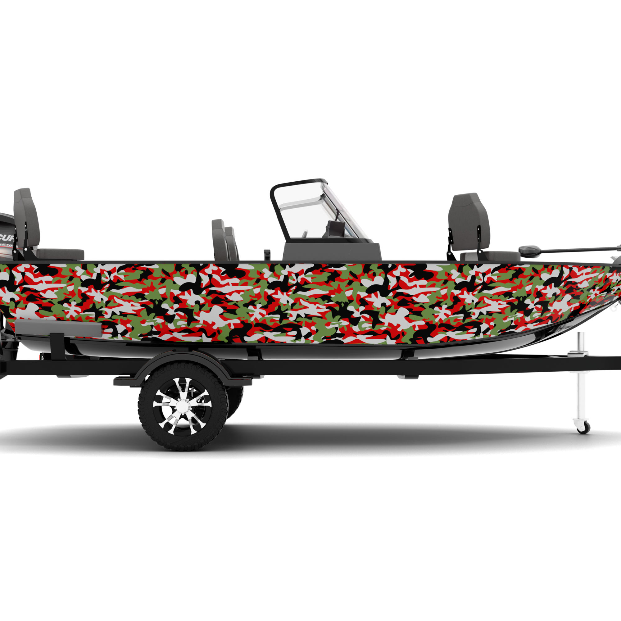CAMOFLAGE design stickers for Fishing Boat (4-6 m)