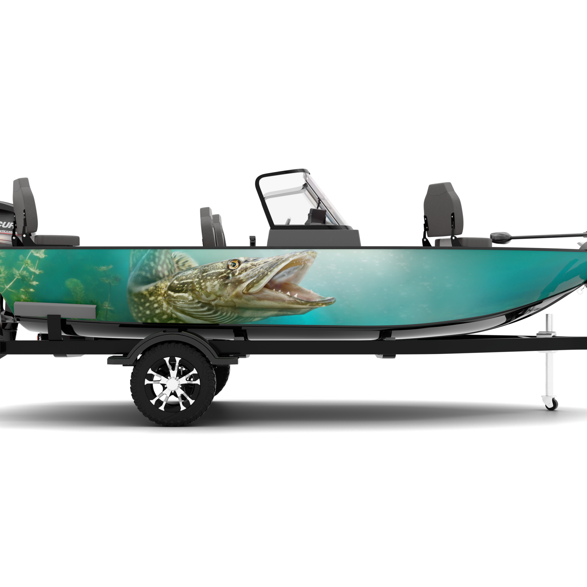 FISHING design stickers for Fishing Boat (4-6 m)