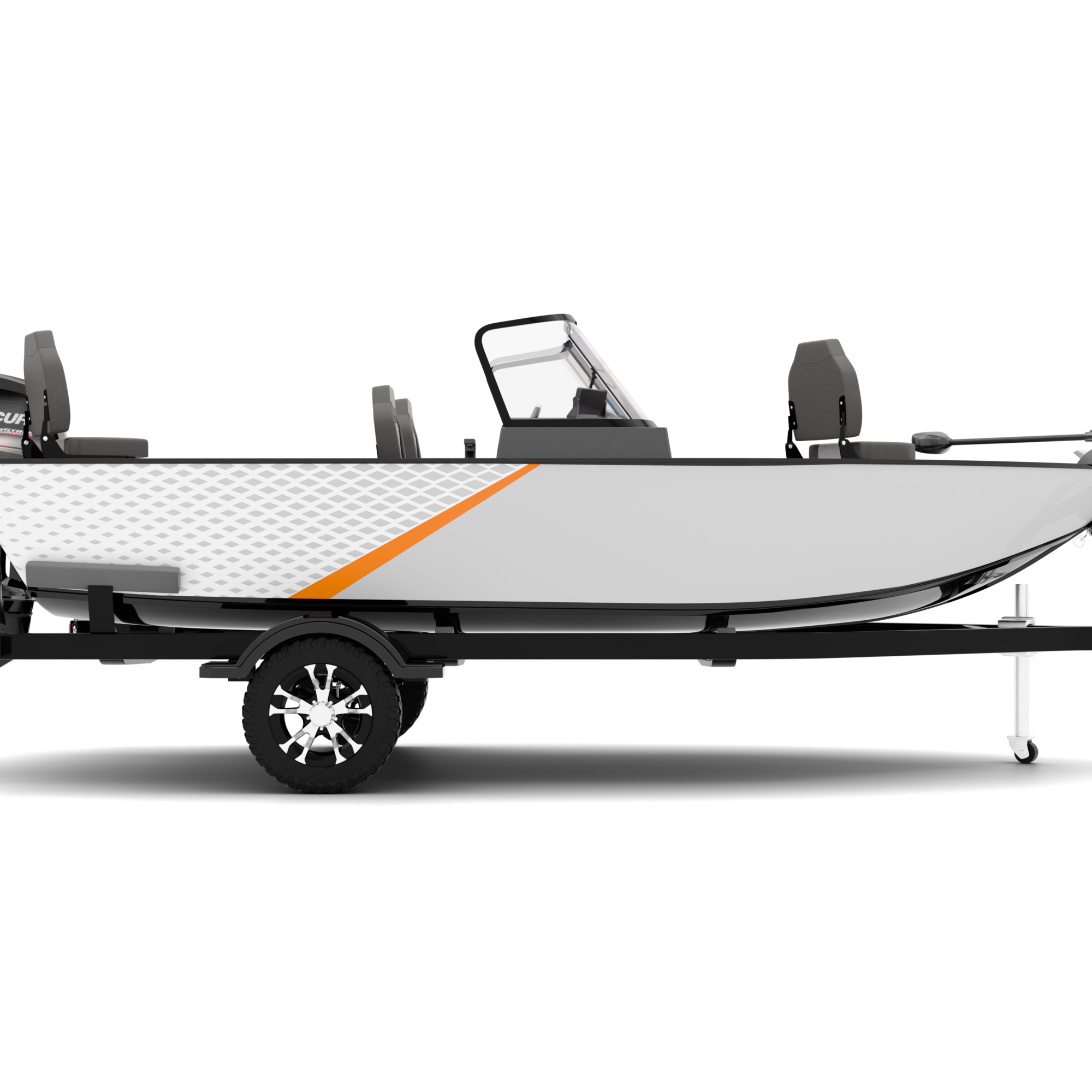 FUSION design stickers for Fishing Boat (4-6 m)