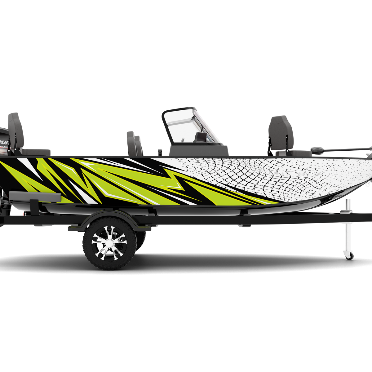 Naklejki dekoracyjne RAZER na łódź wędkarską (4-6 m)