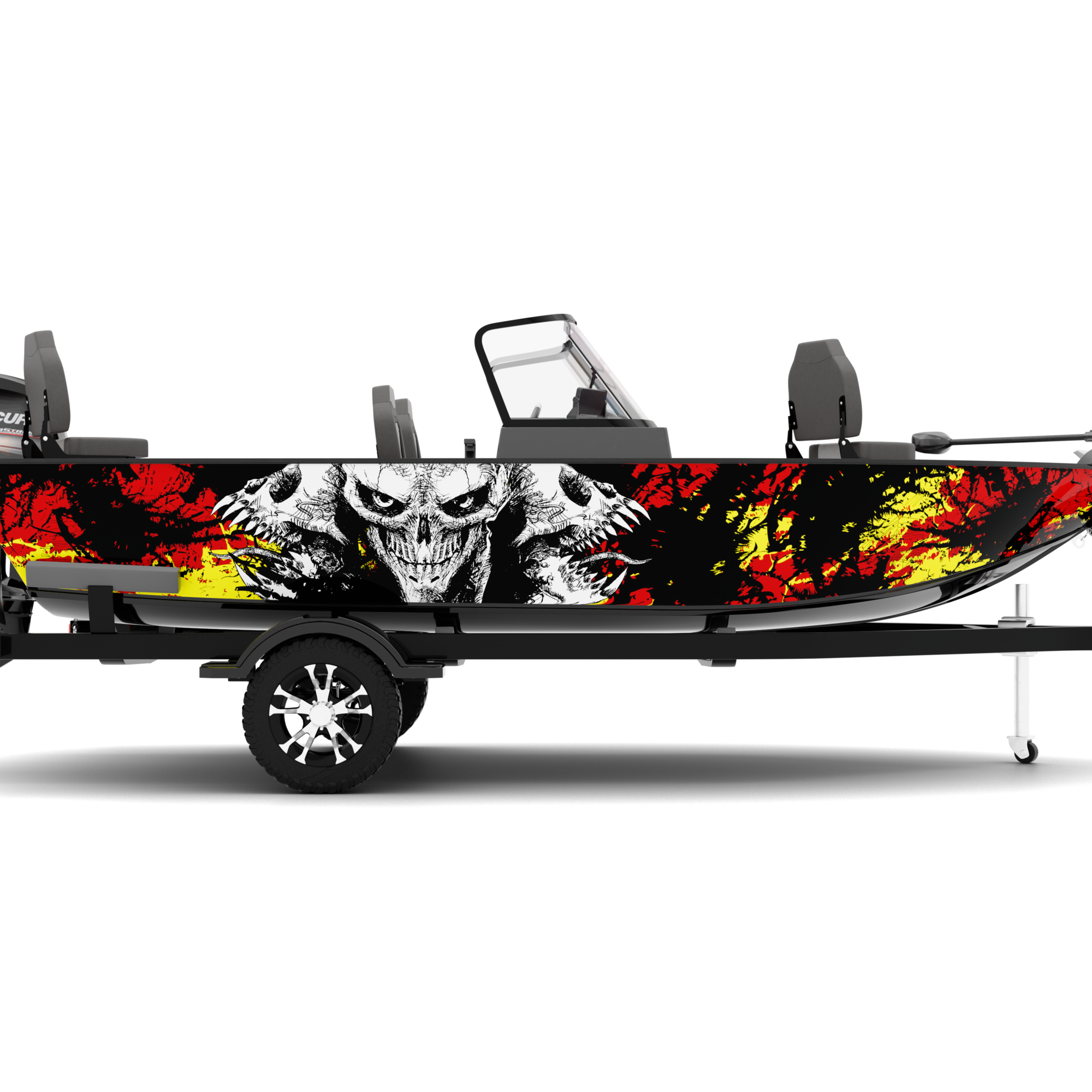 SYMBIOTE design stickers for Fishing Boat (4-6 m)