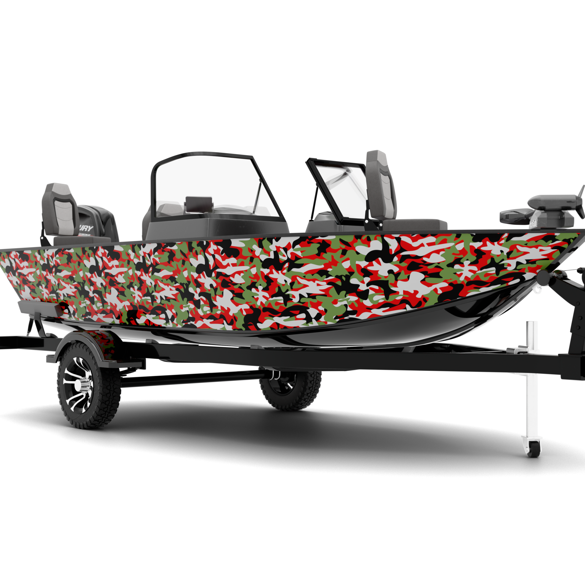 CAMOFLAGE design stickers for Fishing Boat (4-6 m)