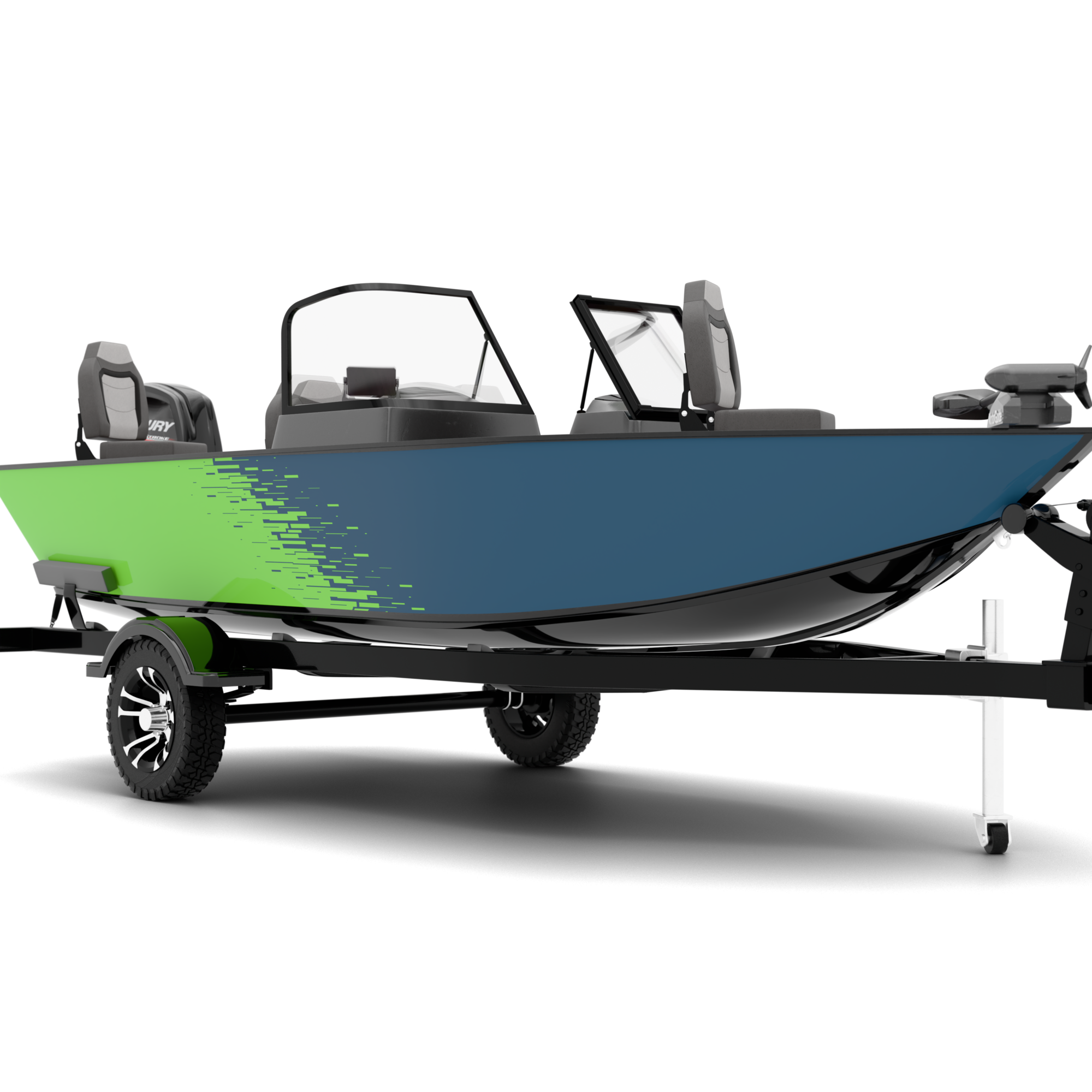 FLOW design stickers for Fishing Boat (4-6 m)