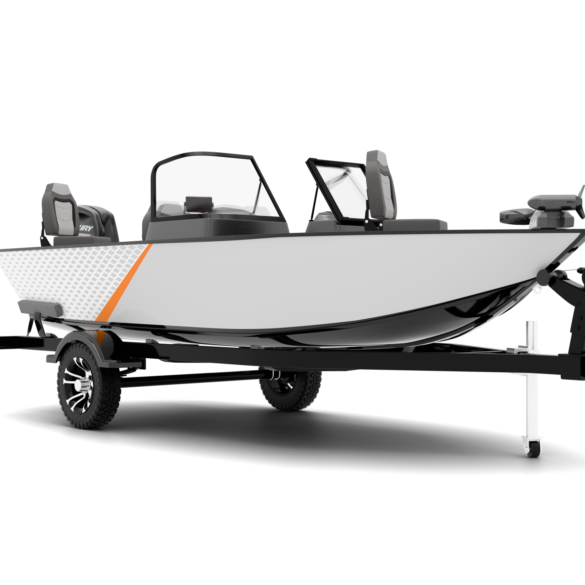 FUSION design stickers for Fishing Boat (4-6 m)