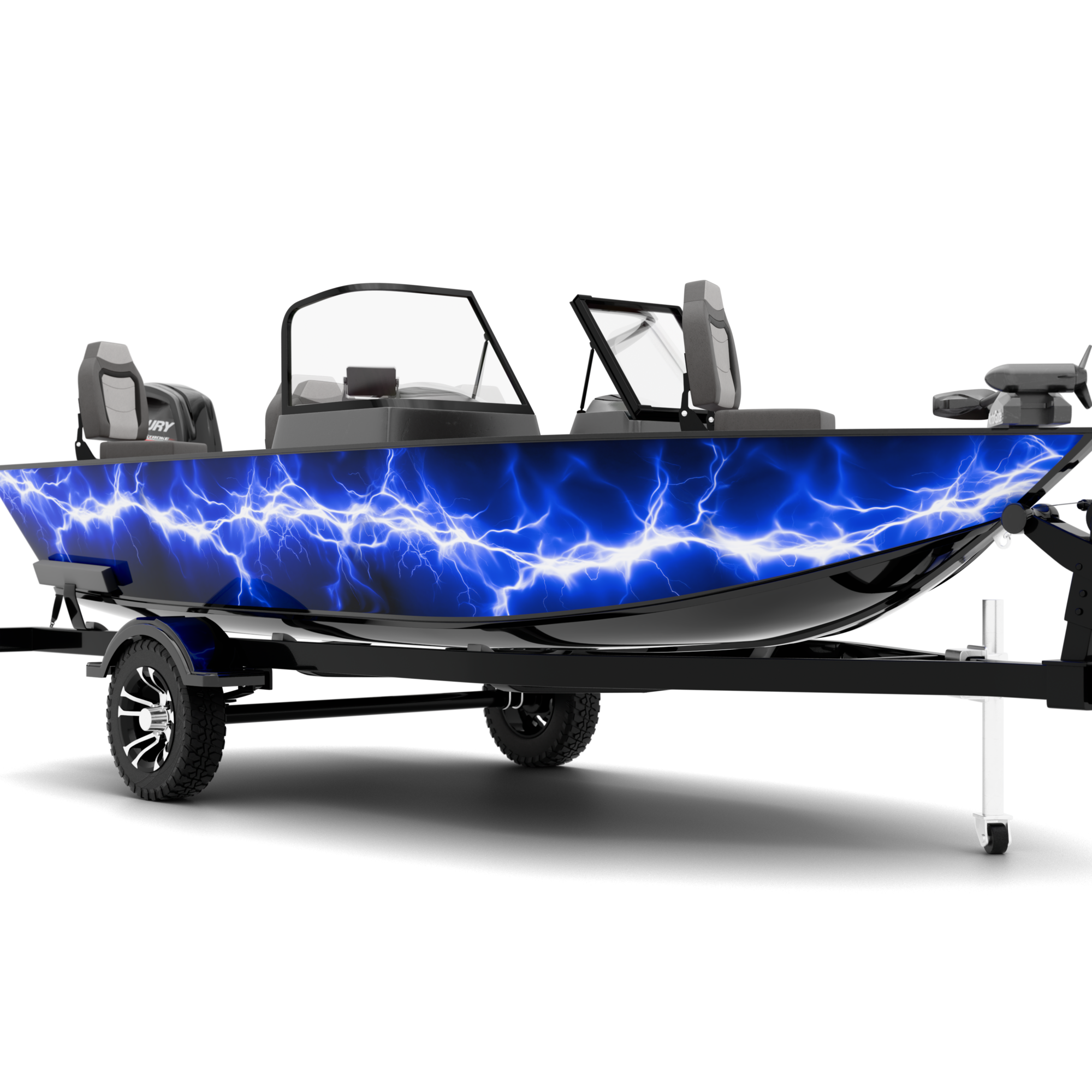 LIGHTNING design stickers for Fishing Boat (4-6 m)