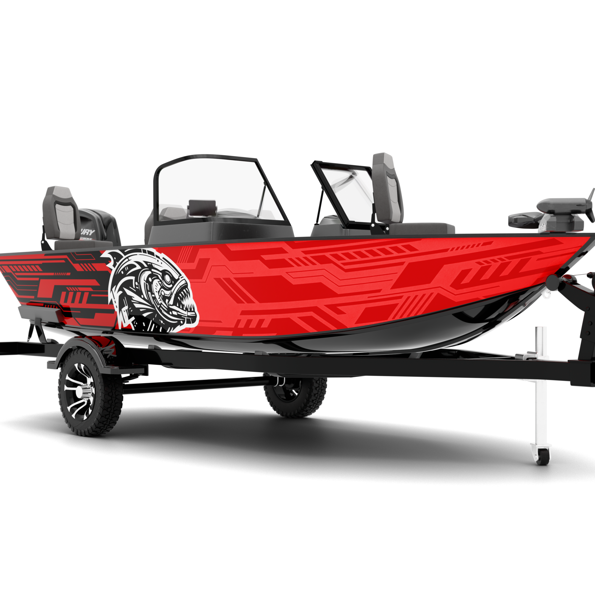 NEUROFISH design stickers for Fishing Boat (4-6 m)