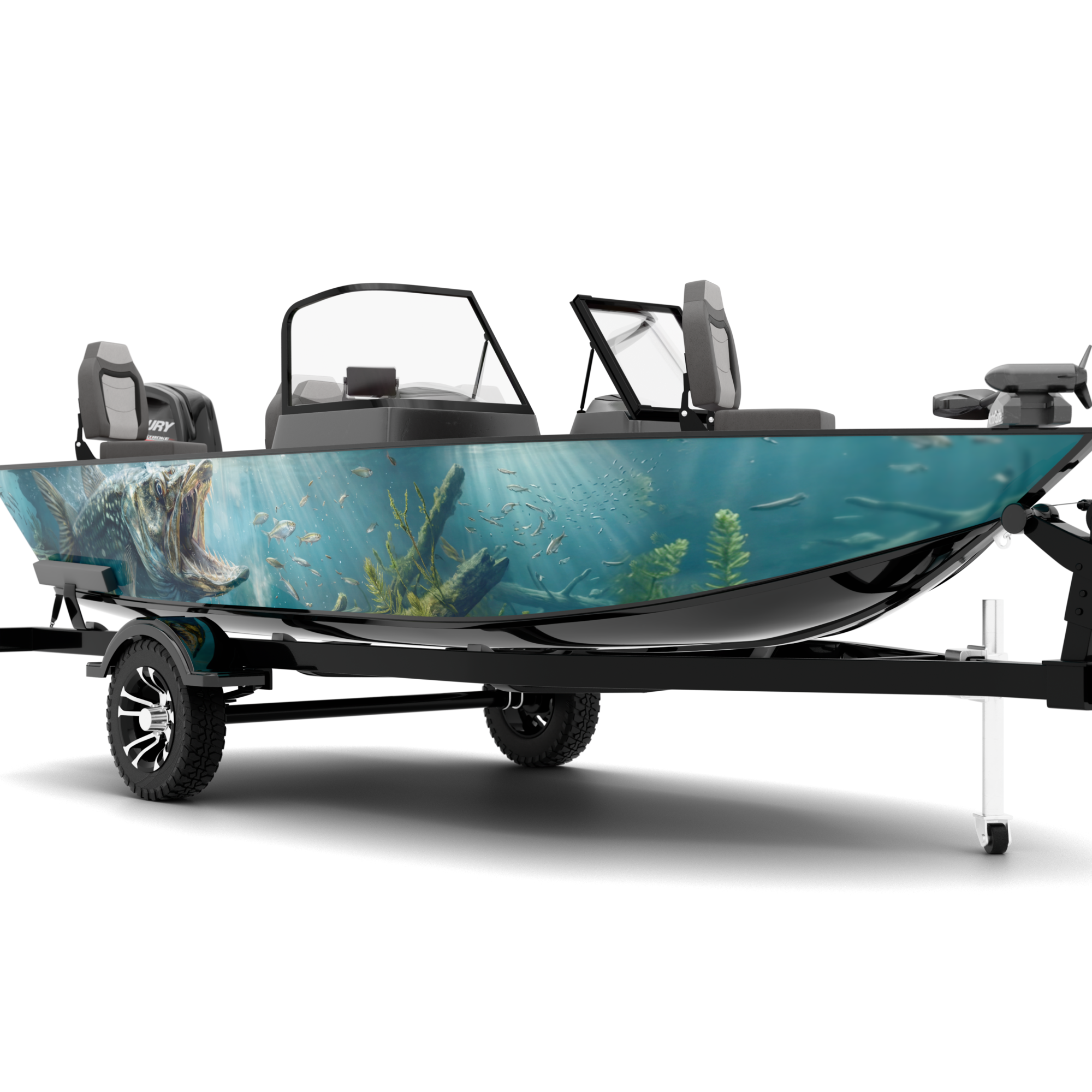 PREDATOR design stickers for Fishing Boat (4-6 m)