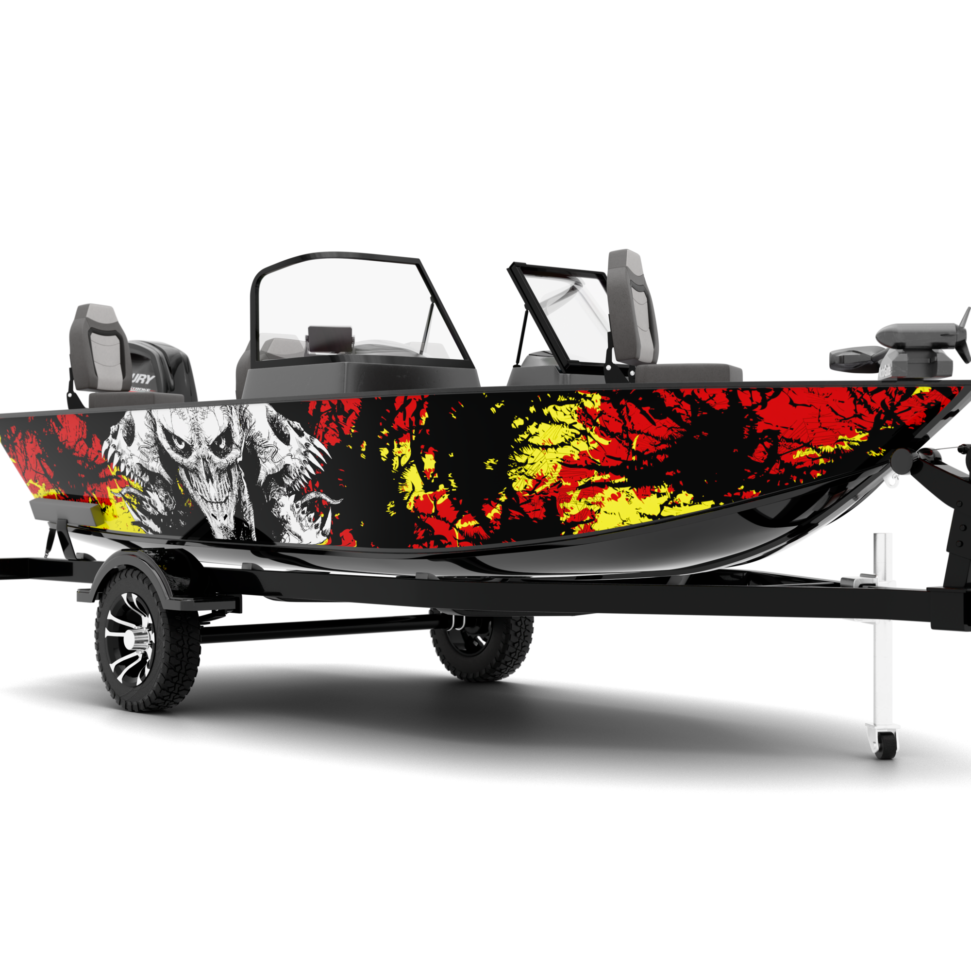 SYMBIOTE design stickers for Fishing Boat (4-6 m)