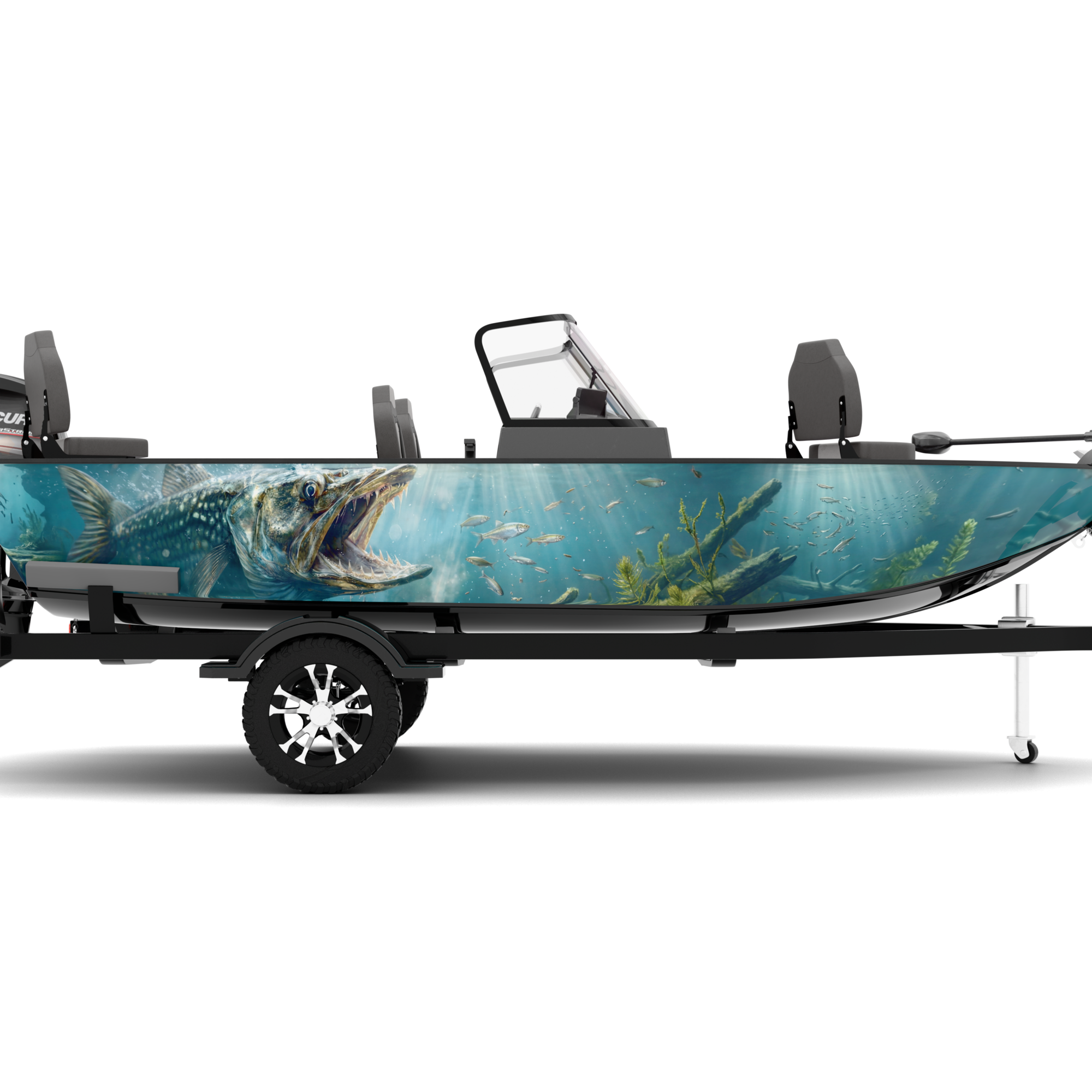 PREDATOR design stickers for Fishing Boat (4-6 m)