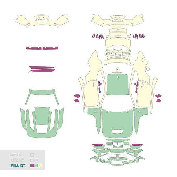 PPF Template for Ford Mustang Coupe DARK HORSE  from 2024