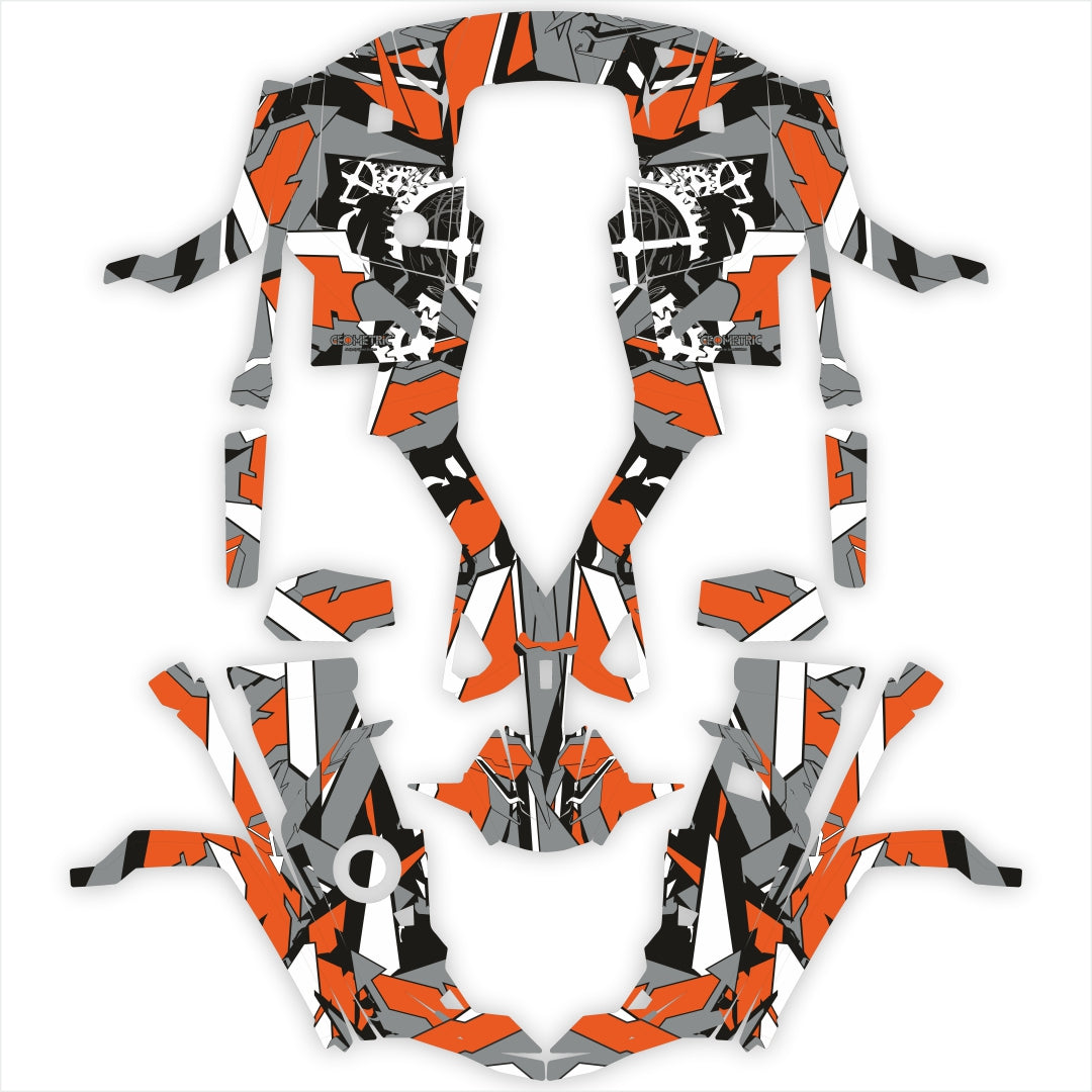 Guepard stickers orange
