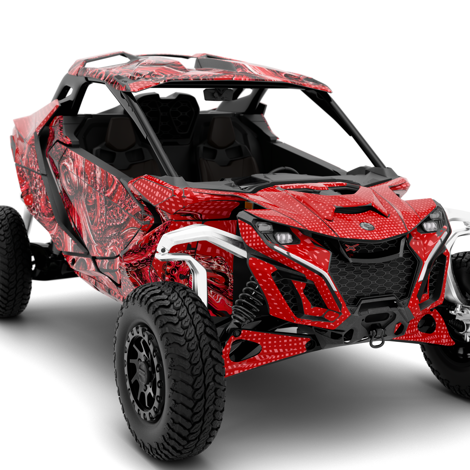 KRAKEN design stickers for Can-Am Maverick R (from 2024)