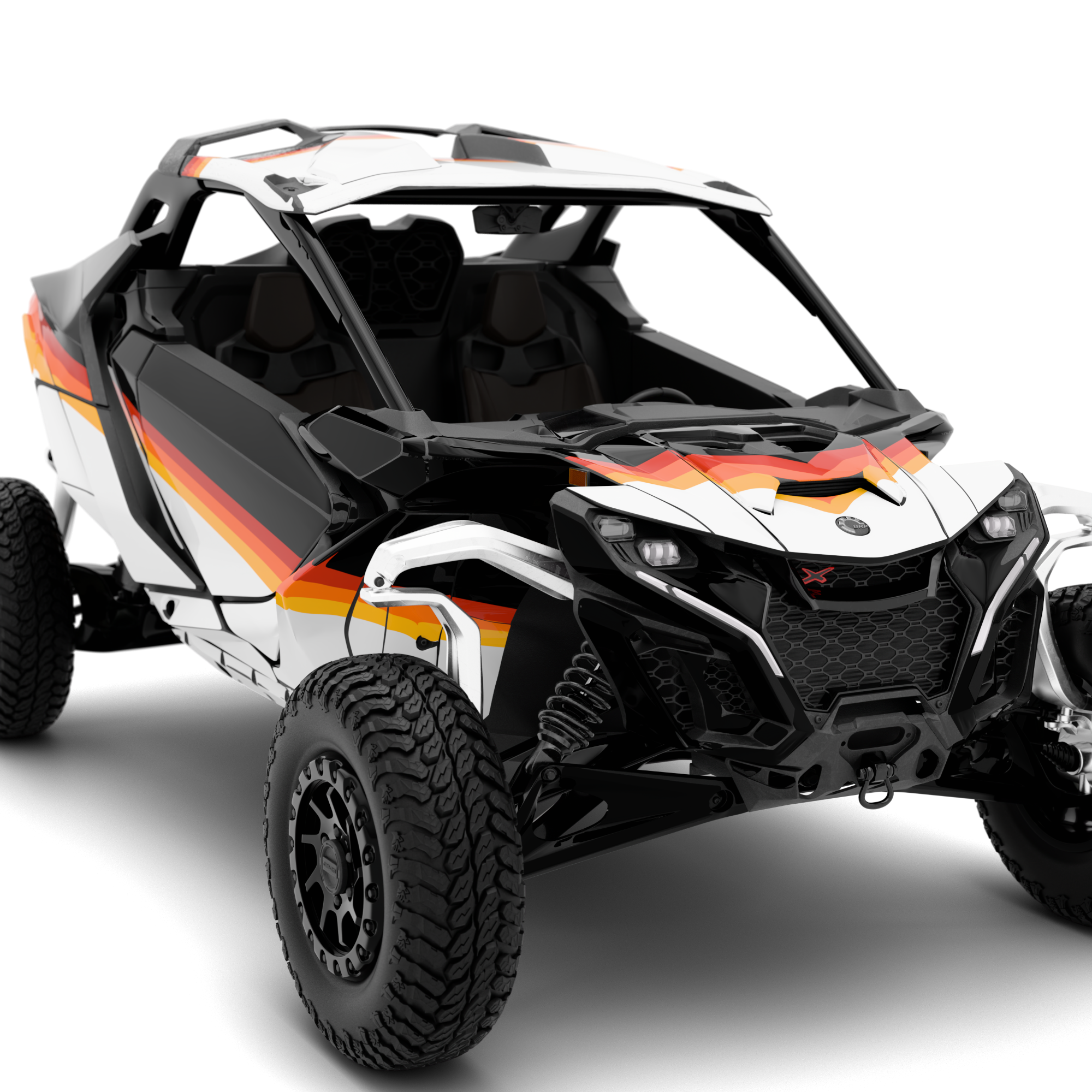 LINE ART design stickers for Can-Am Maverick R (from 2024)