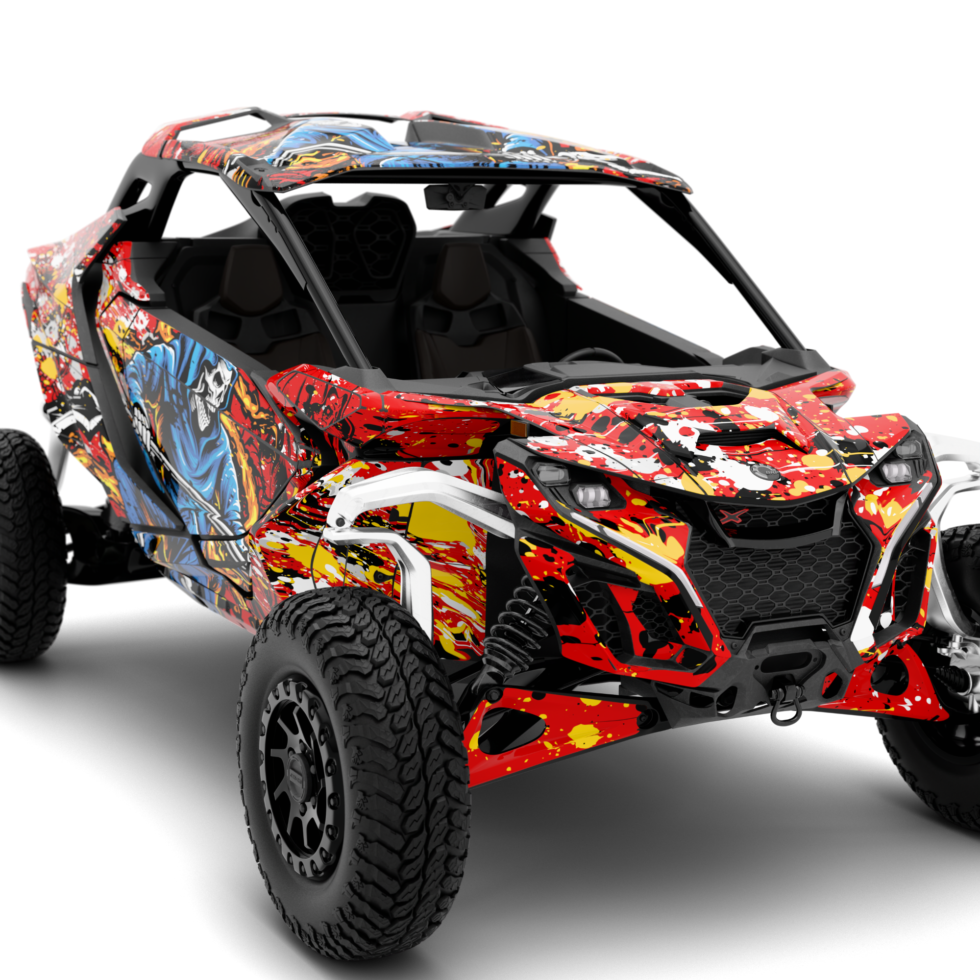 PUNISHER design stickers for Can-Am Maverick R (from 2024)