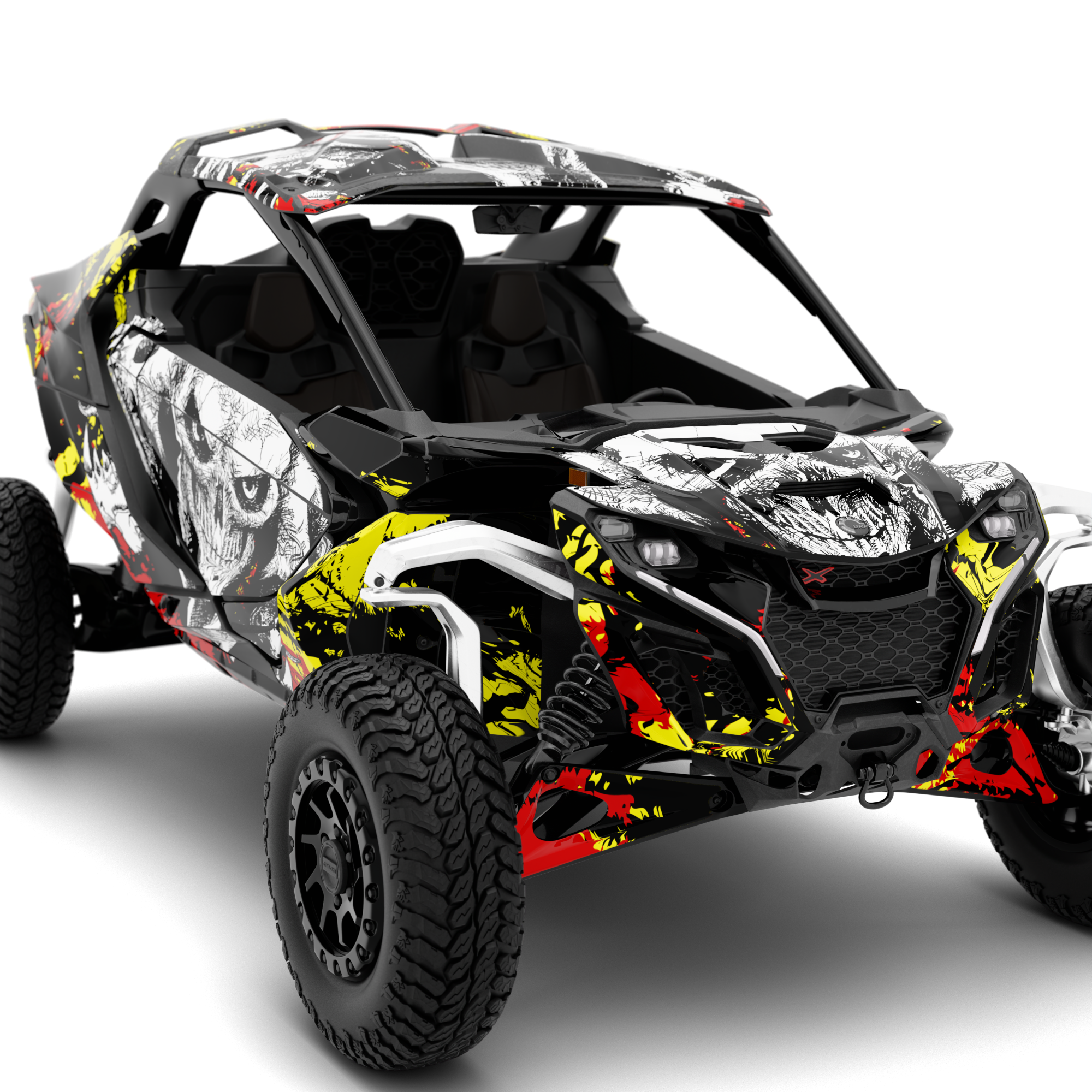 SYMBIOTE X design stickers for Can-Am Maverick R (from 2024)