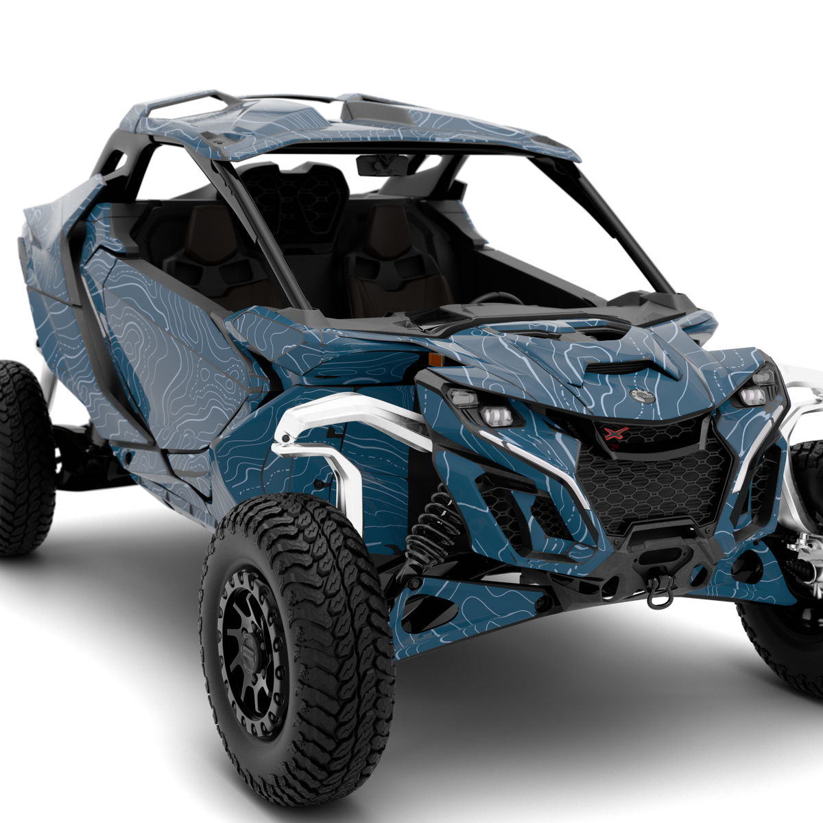 TOPOGRAPHIC design stickers for Can-Am Maverick R (from 2024)