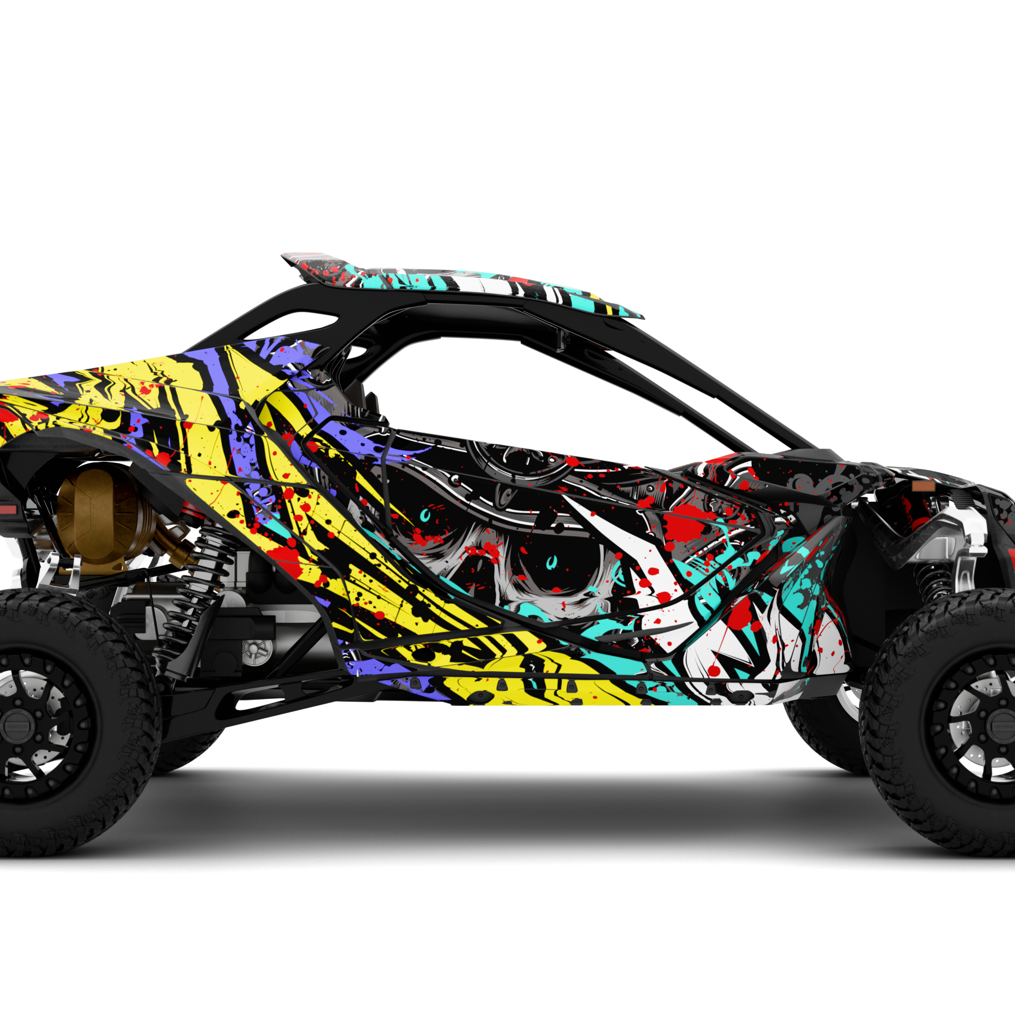 GRAFFITI design stickers for Can-Am Maverick R (from 2024)