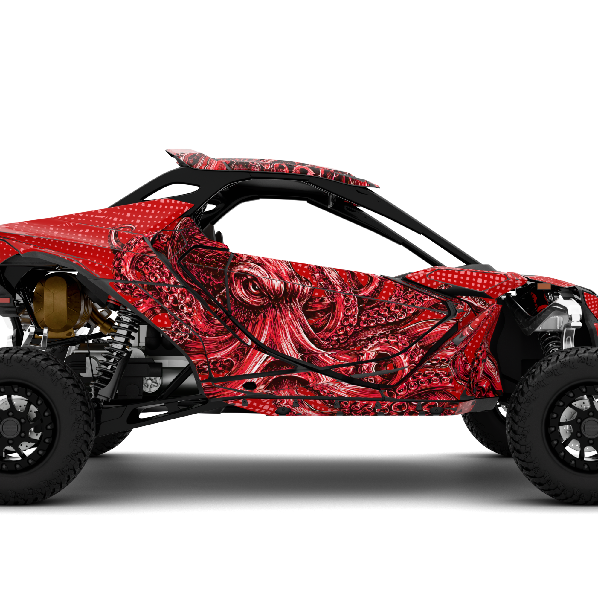 KRAKEN design stickers for Can-Am Maverick R (from 2024)