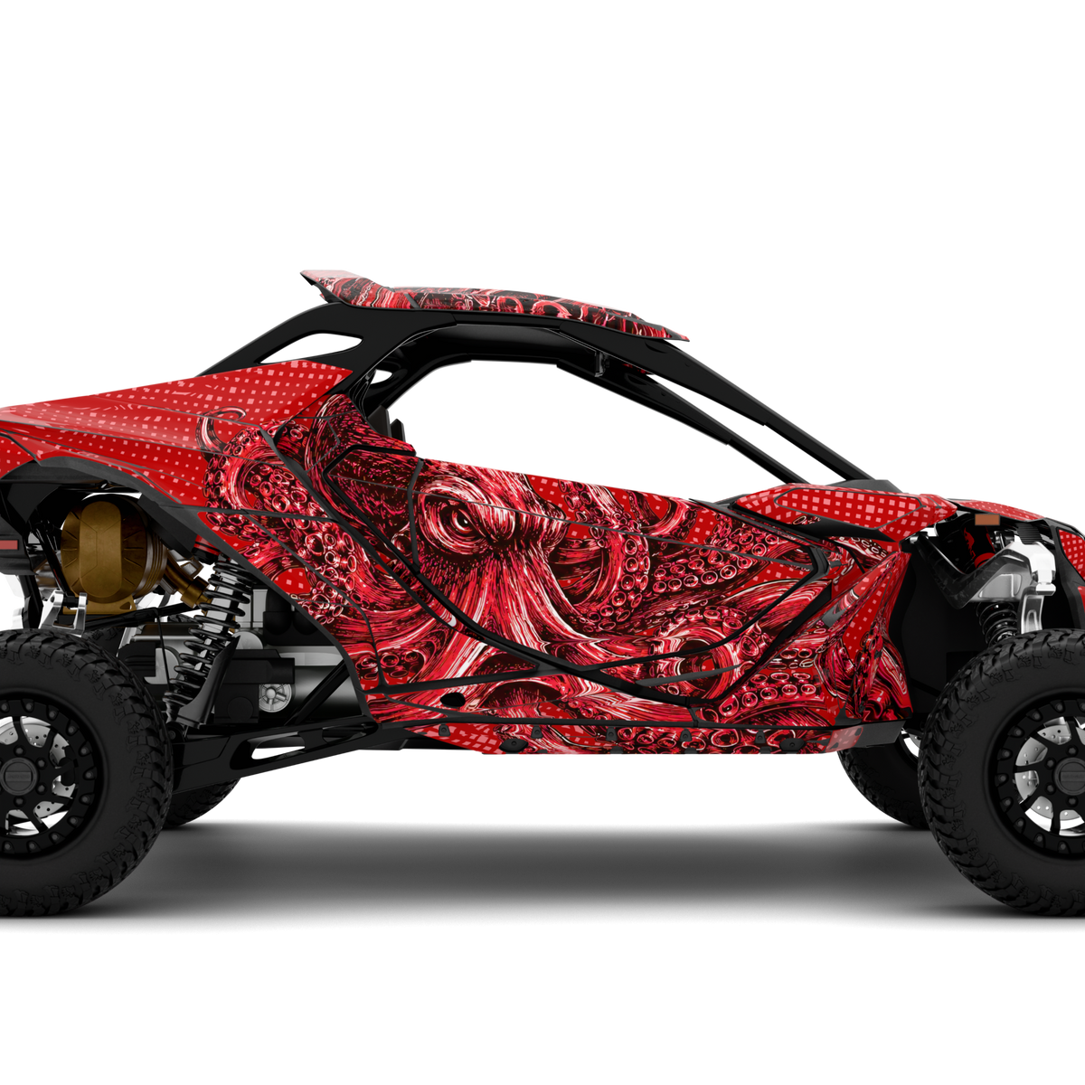KRAKEN design stickers for Can-Am Maverick R (from 2024)