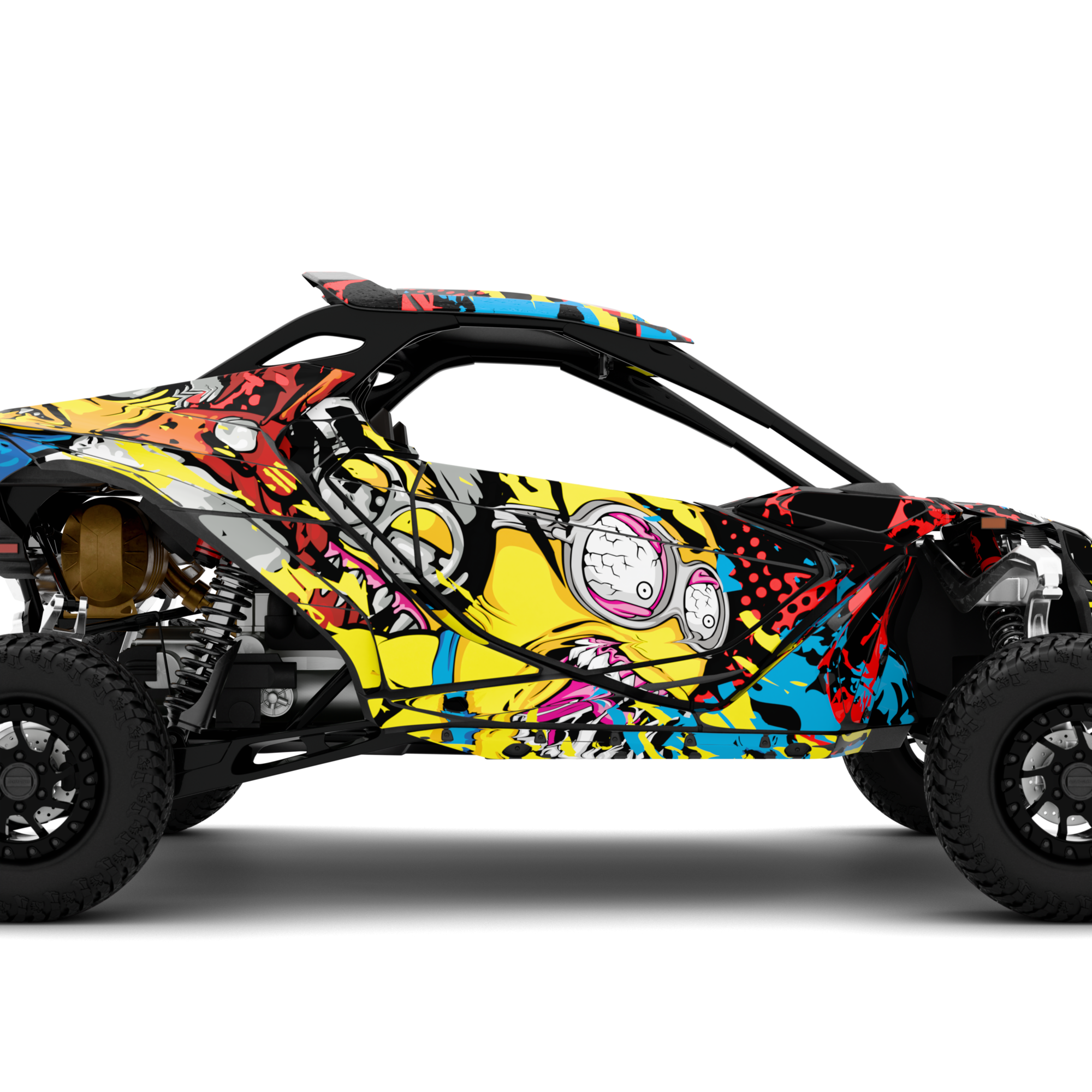 MINIONS design stickers for Can-Am Maverick R (from 2024)